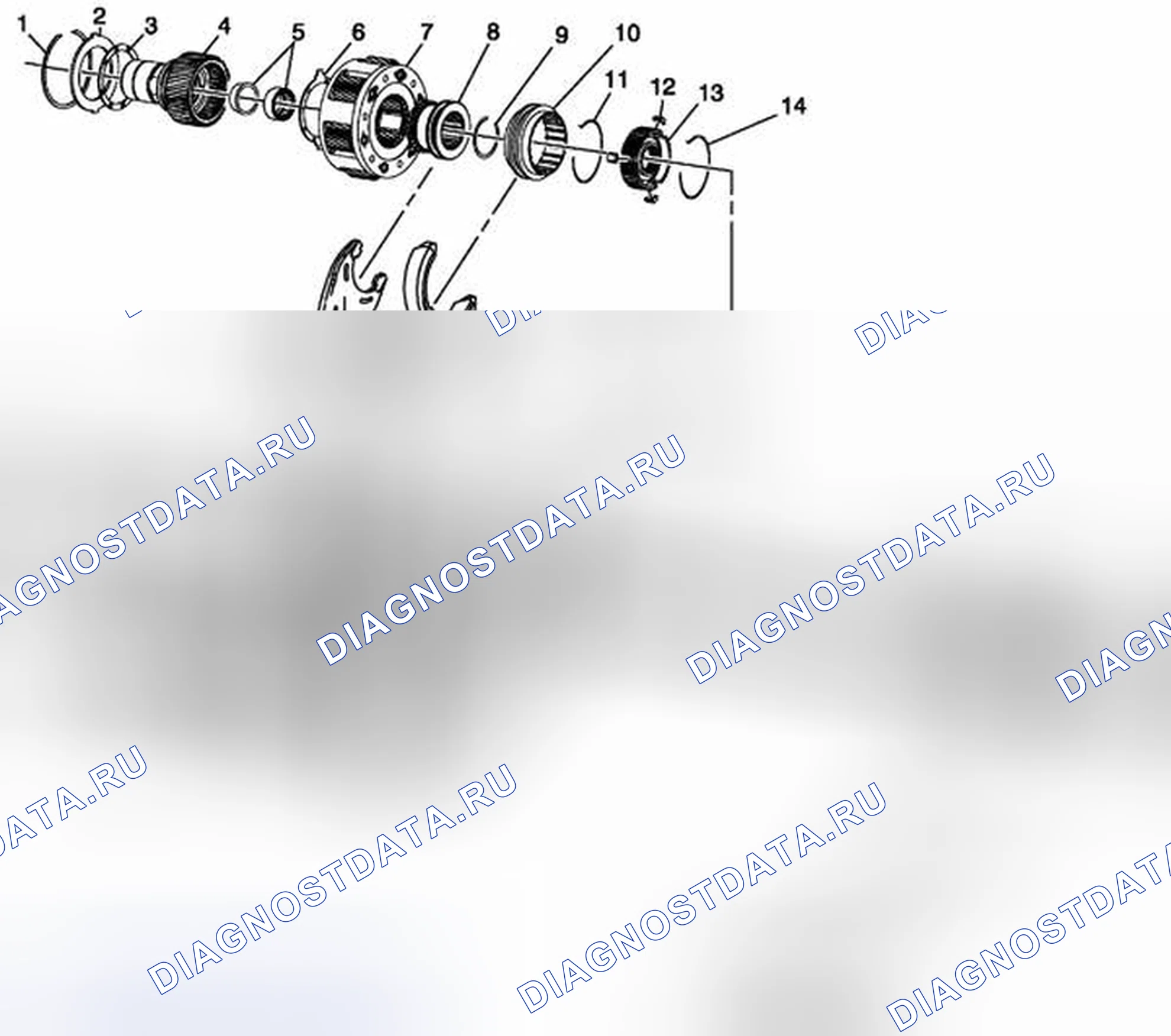 Рис. 79: Внутренние компоненты. Chevrolet Silverado 2500 HD GMT800 early