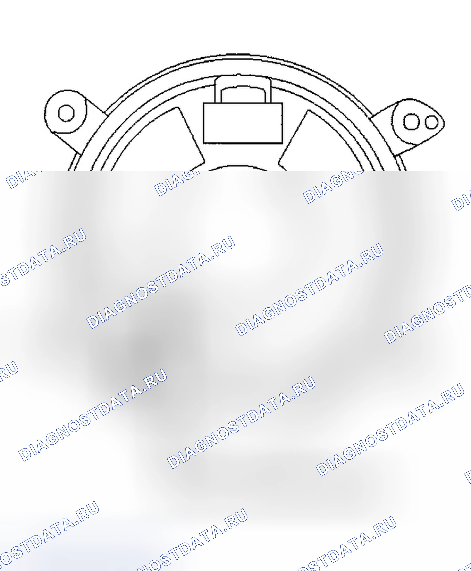 Рис. 5: КАТУШКА SRS В СБОРЕ. Isuzu Rodeo II
