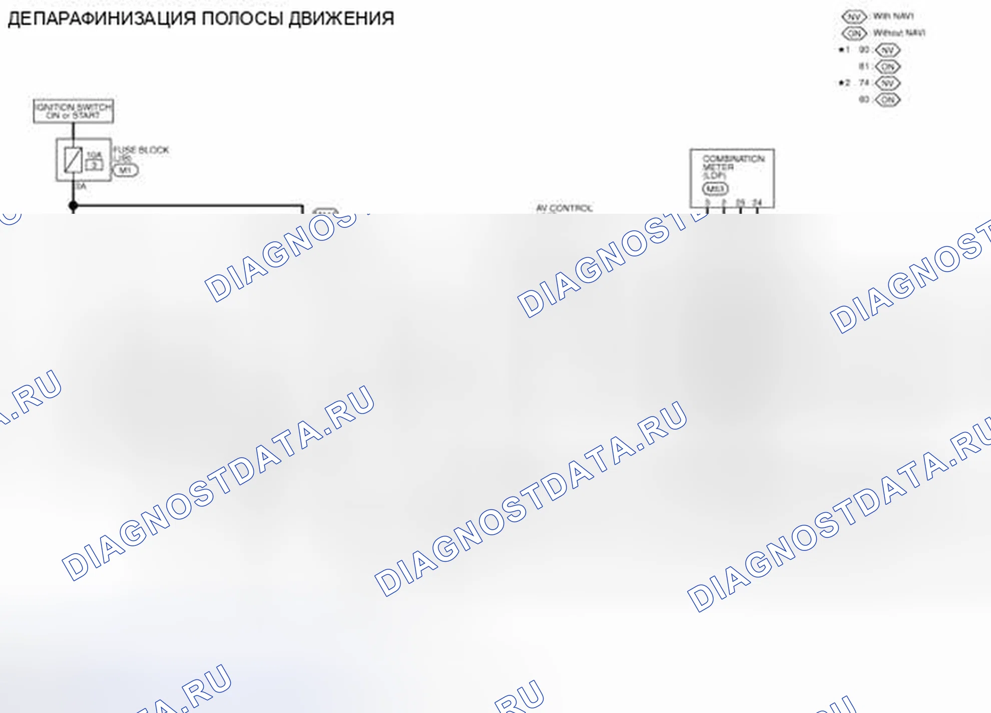 Рис. 24: электросхема - LDW и LDP. Infiniti FX37 II рестайлинг