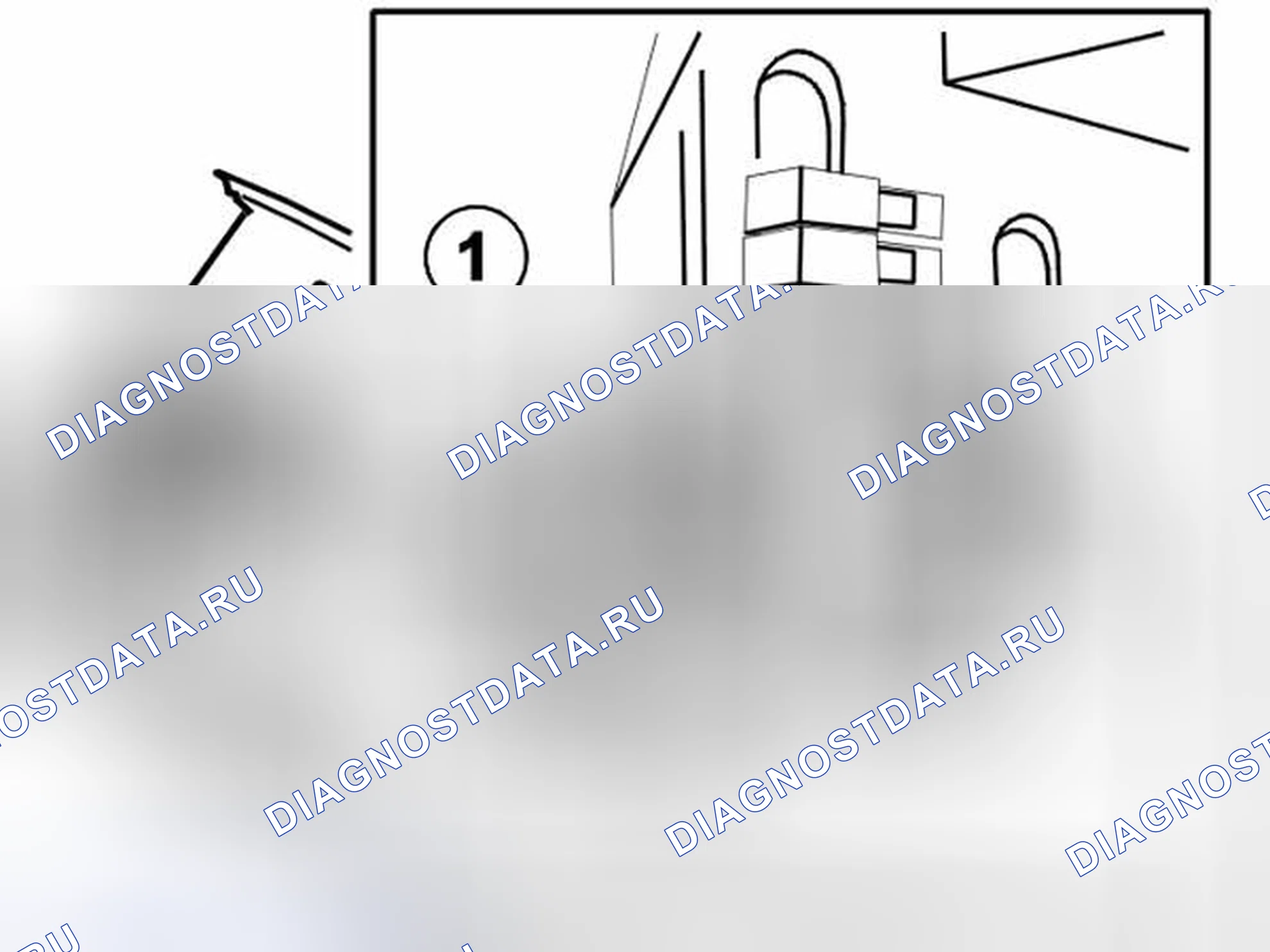 Рис. 24: Удаление модуля управления для заднего разделения звука (RAS) и кронштейна. Volvo S80 I