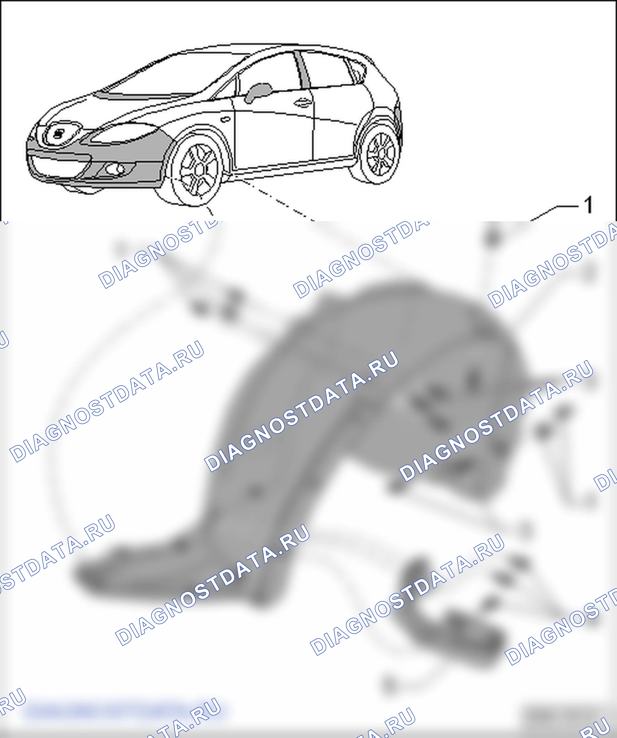 Защита днища (Кузов, наружные арматурные работы). SEAT Leon Ii