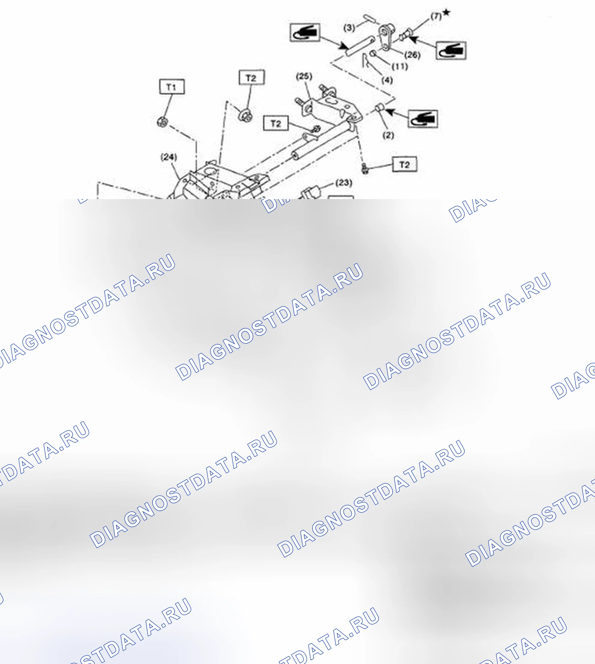 Рис. 16: ПЕДАЛЬ СЦЕПЛЕНИЯ. Subaru Legacy BL/BP рестайлинг