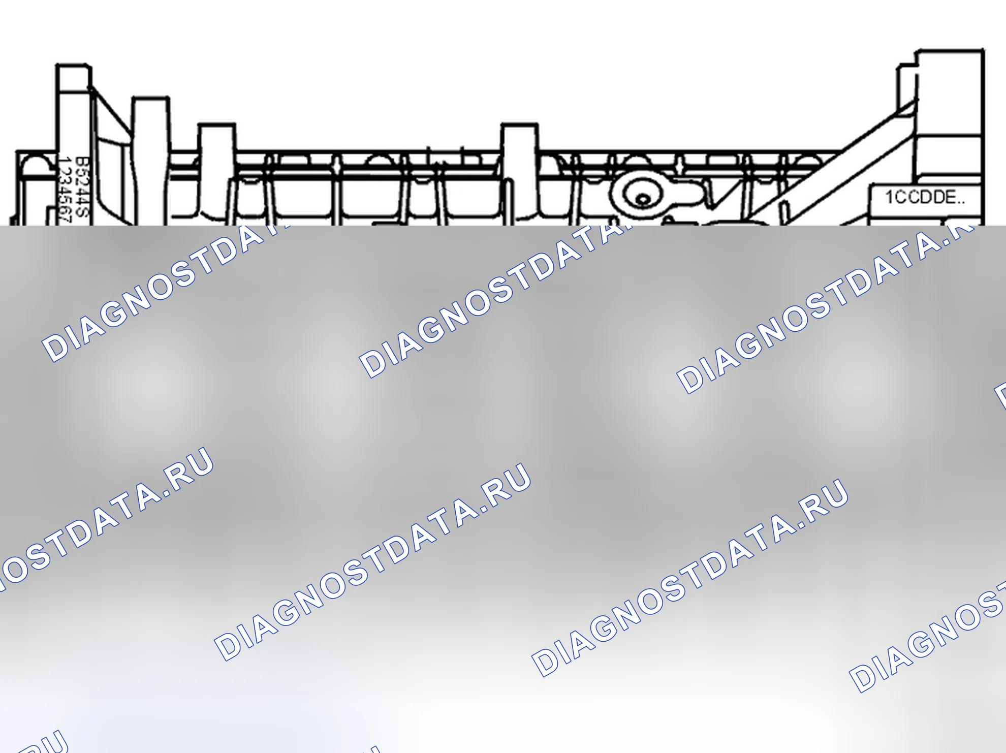Рис. 169: БЛОК ЦИЛИНДРОВ. Volvo V50 I