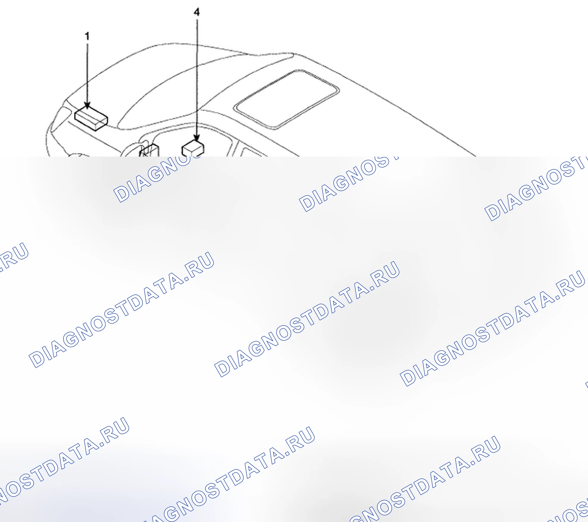 Рис. 1: РАСПОЛОЖЕНИЕ КОМПОНЕНТОВ. Kia Sedona II