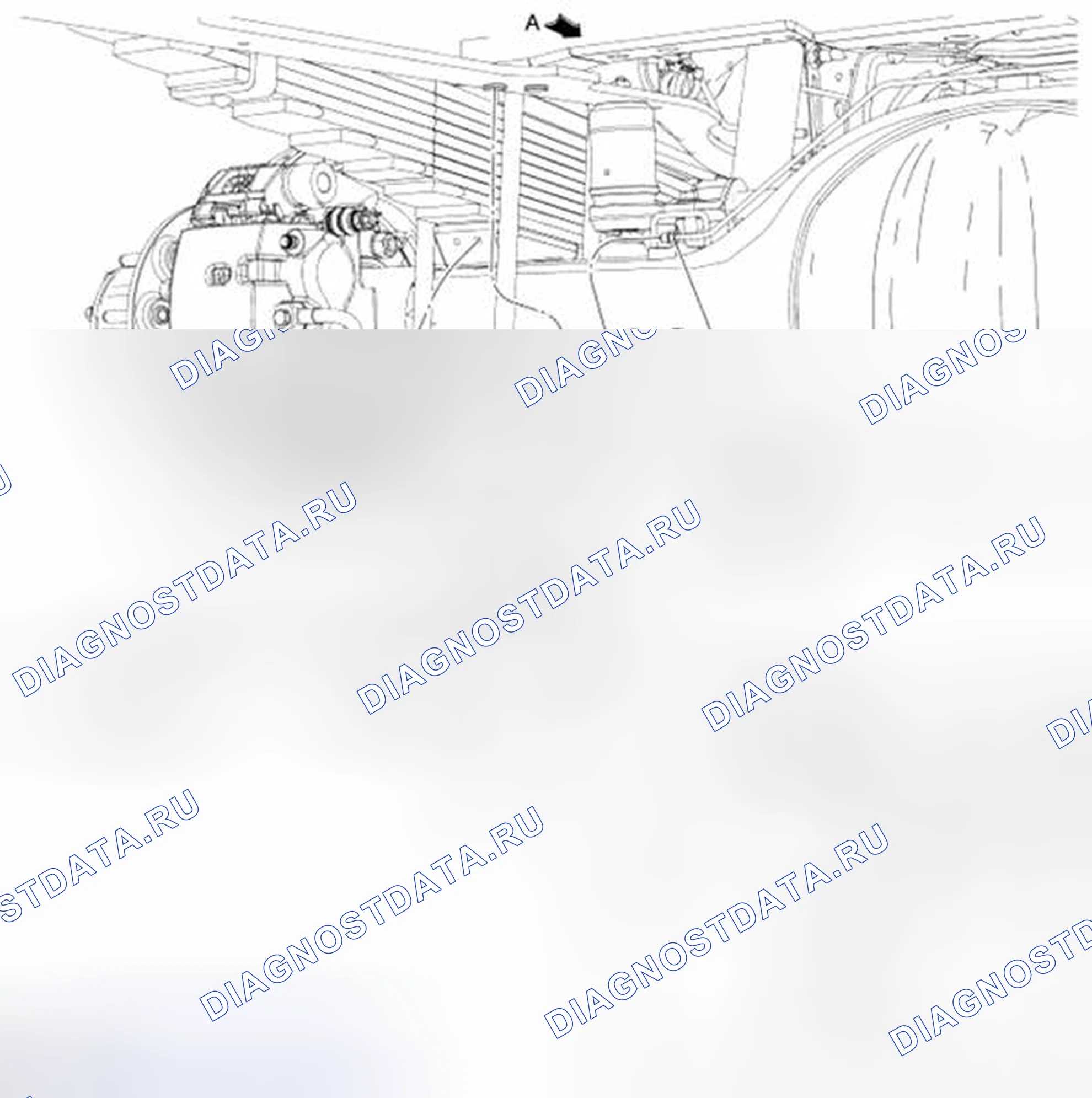 Рис. 26: Гибкий шланг тормоза оси. Ford Pickup F250 Super Duty II