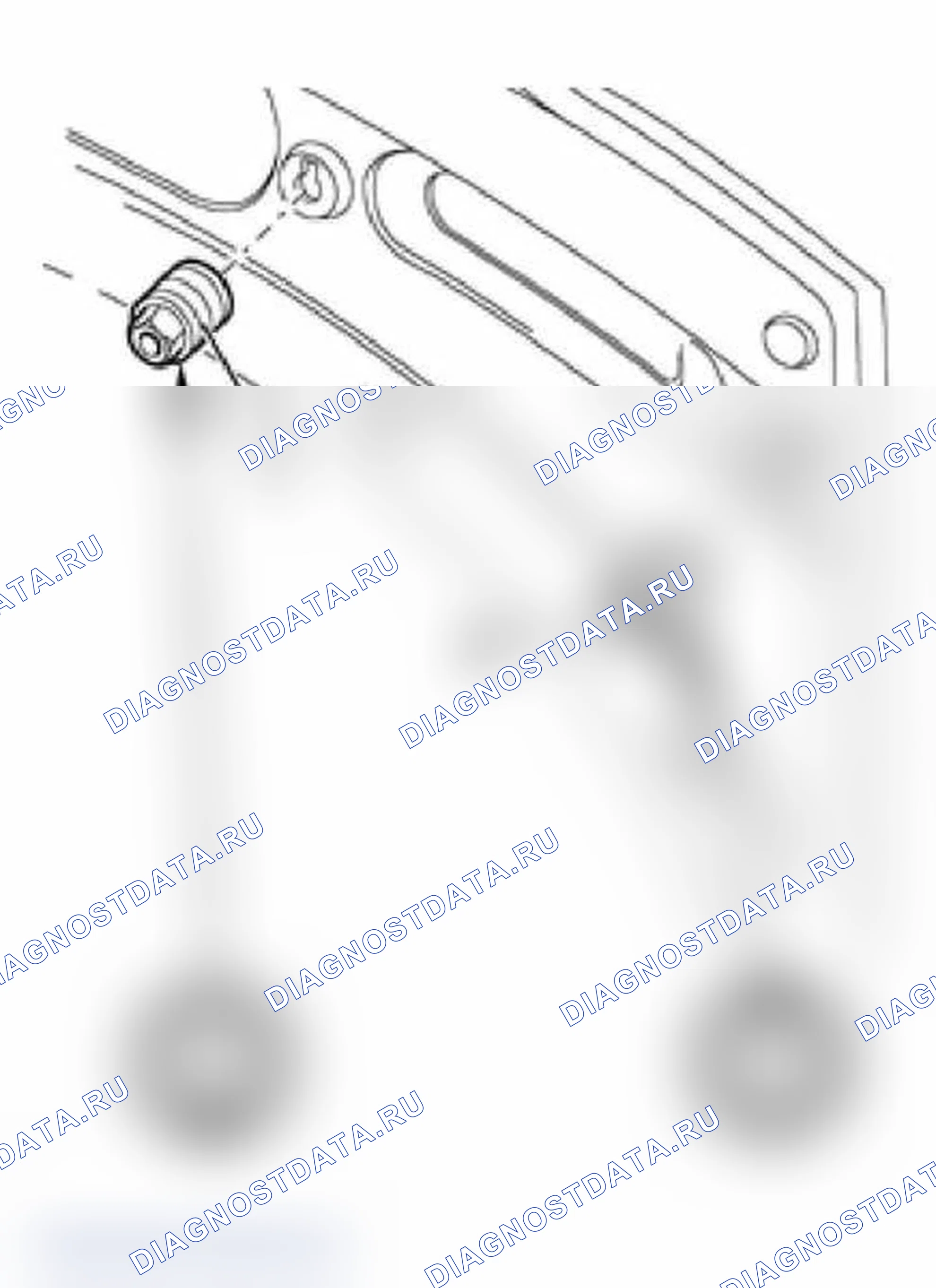 Рис. 12: Регулировка высоты упорных буферов. Audi A6 C5