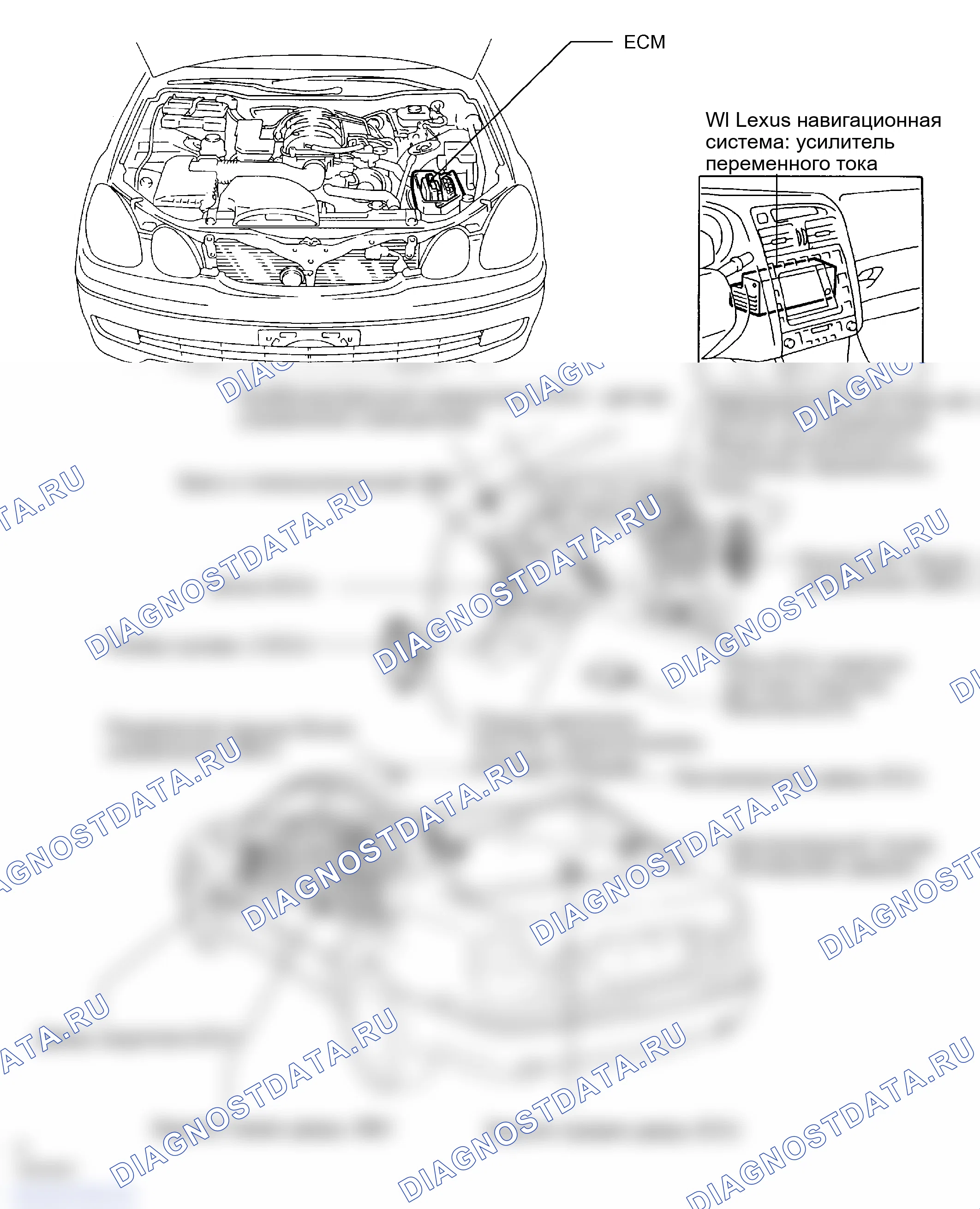 Рис. 62: РАСПОЛОЖЕНИЕ ДЕТАЛЕЙ. Lexus GS III