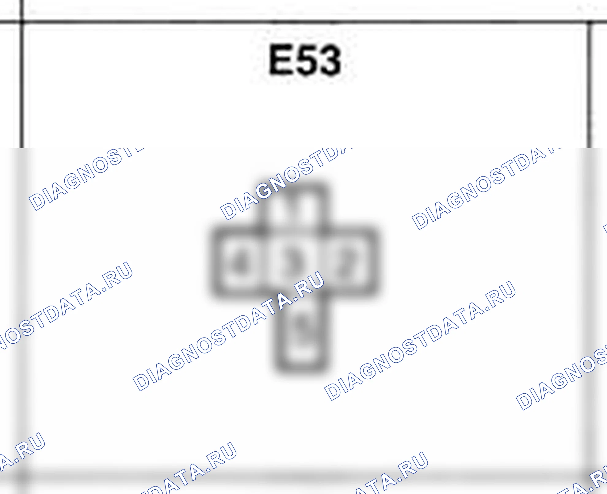 Распиновка разъёма E53 — жгута двигателя. Hyundai H-1 A1