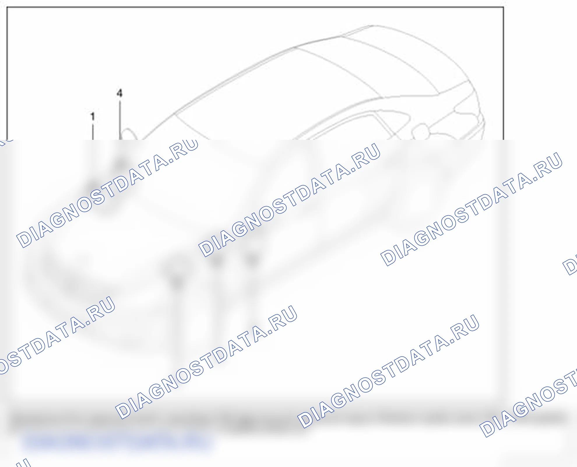 Рис. 1: Расположение компонентов. Hyundai Equus II