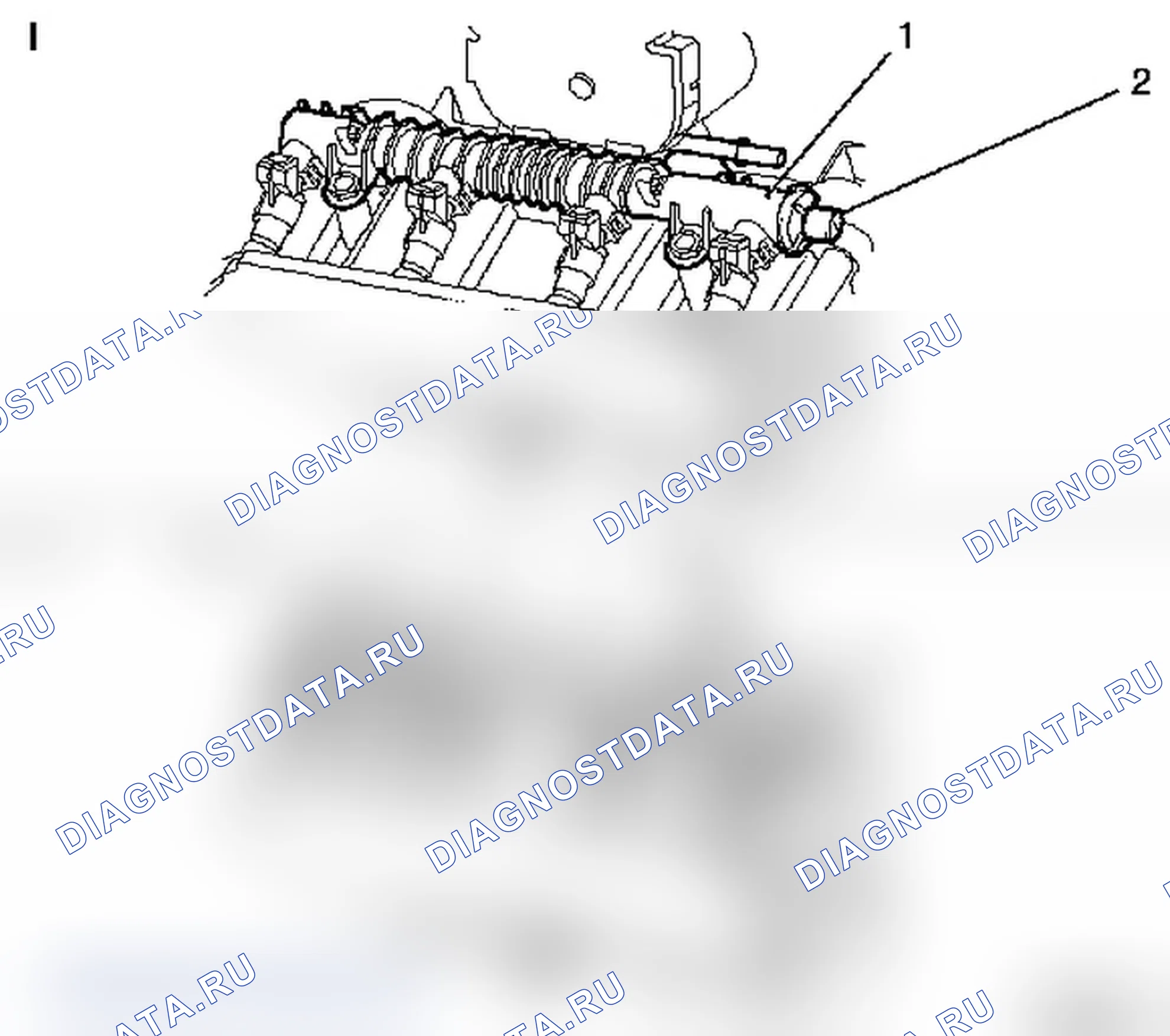 Трубопровод топливной рампы Z 12 XE. Opel Corsa C