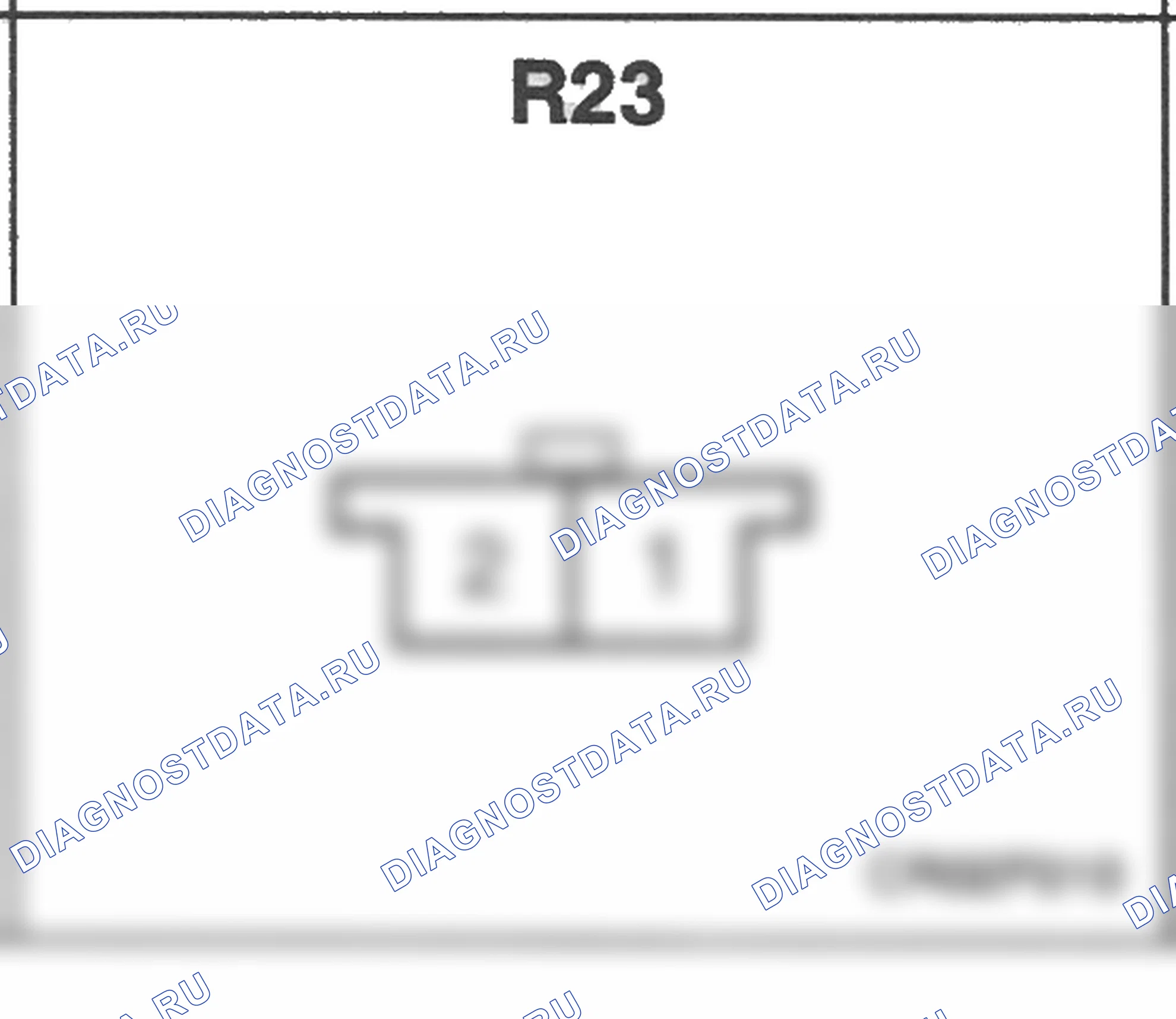 Распиновка разъёма R23 — заднего жгута. Hyundai Atos MX