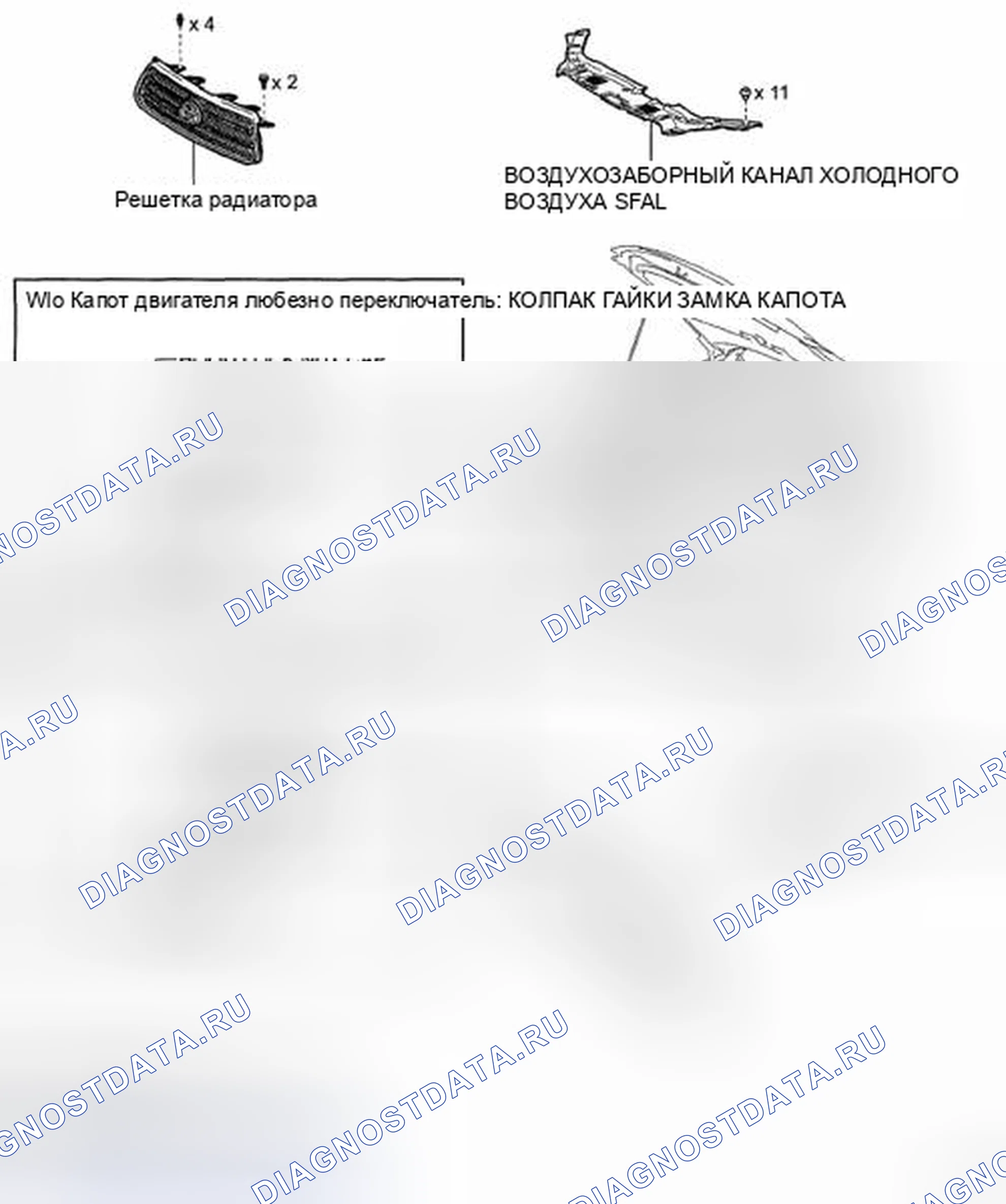 Рис. 28: КОМПОНЕНТЫ. Toyota Highlander II