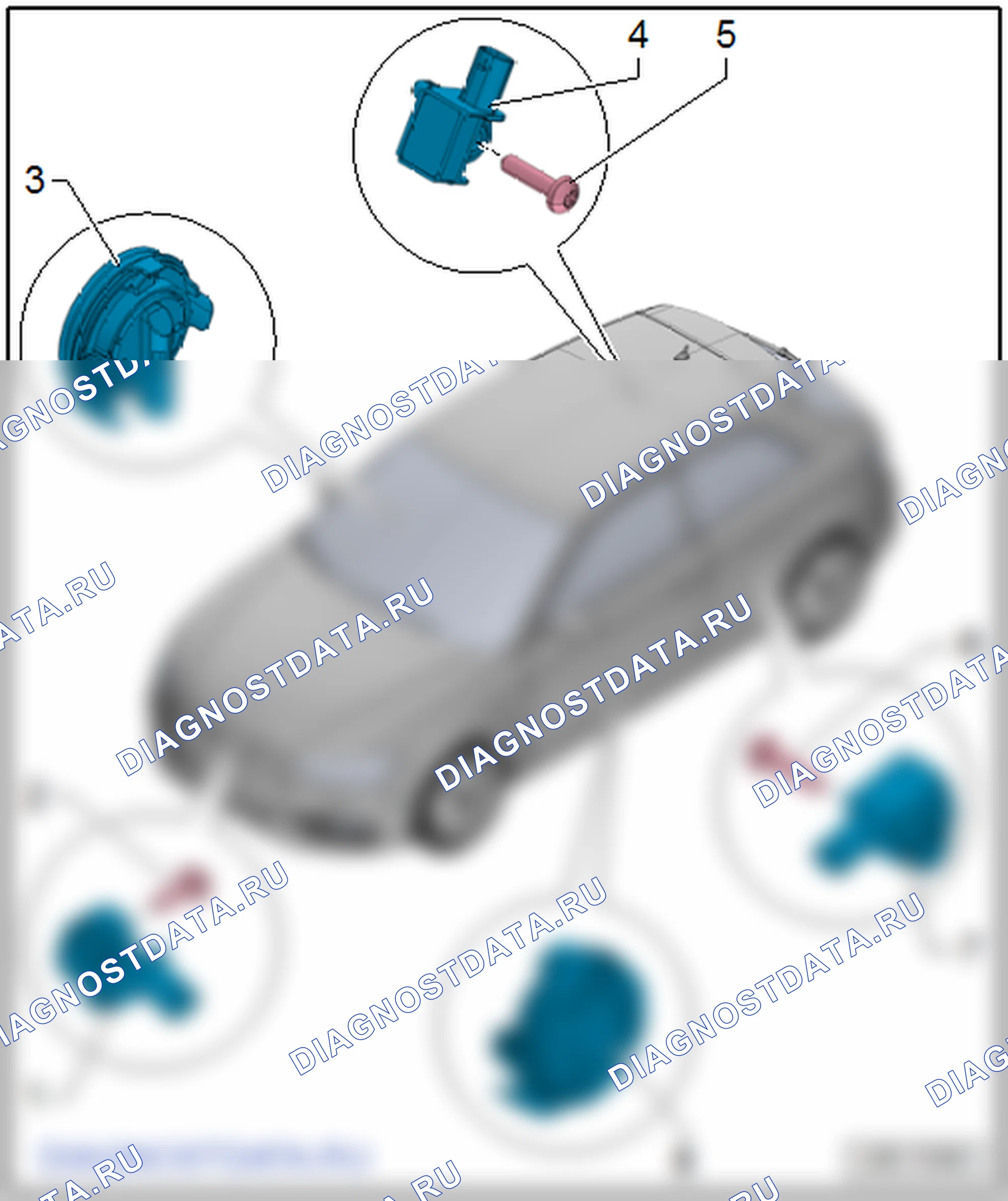 Датчики удара подушек безопасности. Audi A3 8V