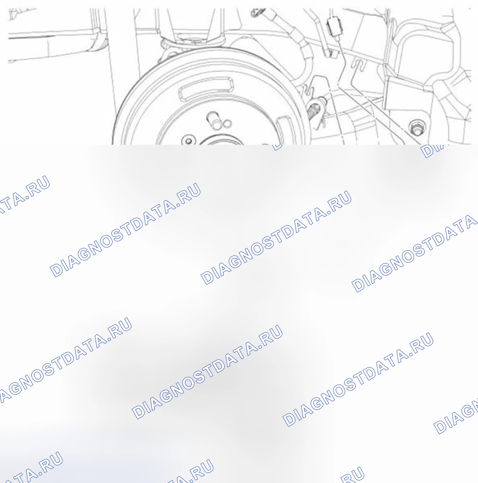 Рис. 29: Датчик скорости колеса - задний. Ford Fiesta Mk6