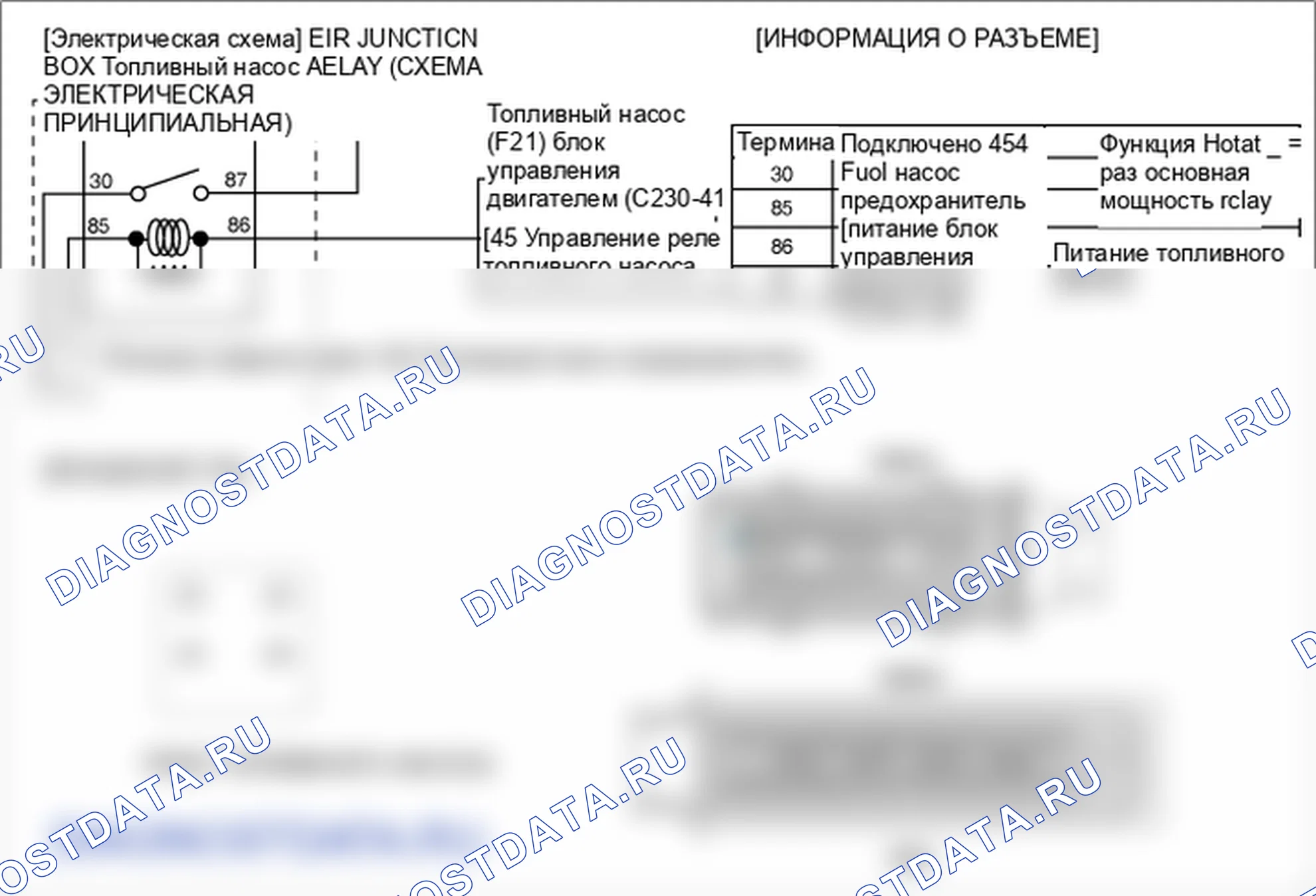 Фрагмент электросхемы: P0232. Hyundai Santa Fe CM