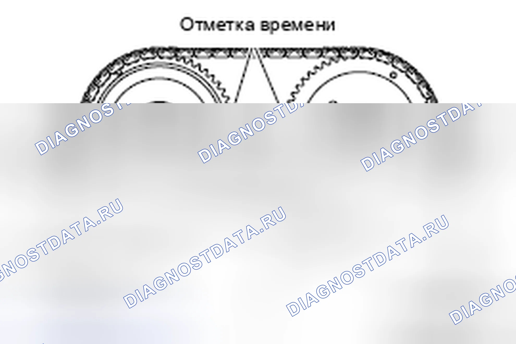 Рис. 247: ВИЗУАЛЬНАЯ ПРОВЕРКА УДЛИНЕНИЯ ЦЕПИ ГРМ. Mitsubishi Lancer Ralliart X рестайлинг