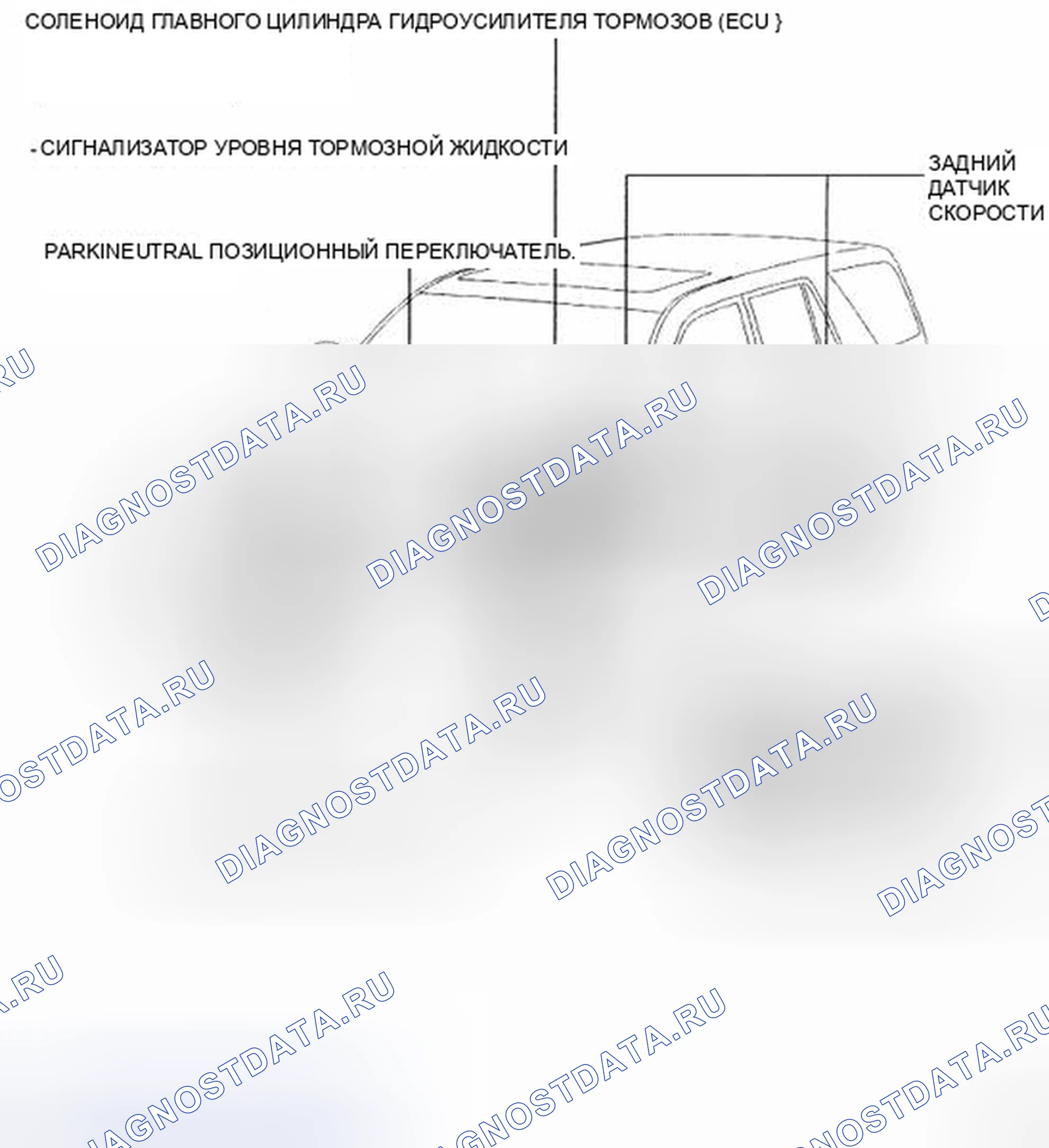 Рис. 177: РАСПОЛОЖЕНИЕ ДЕТАЛЕЙ. Toyota 4Runner IV рестайлинг