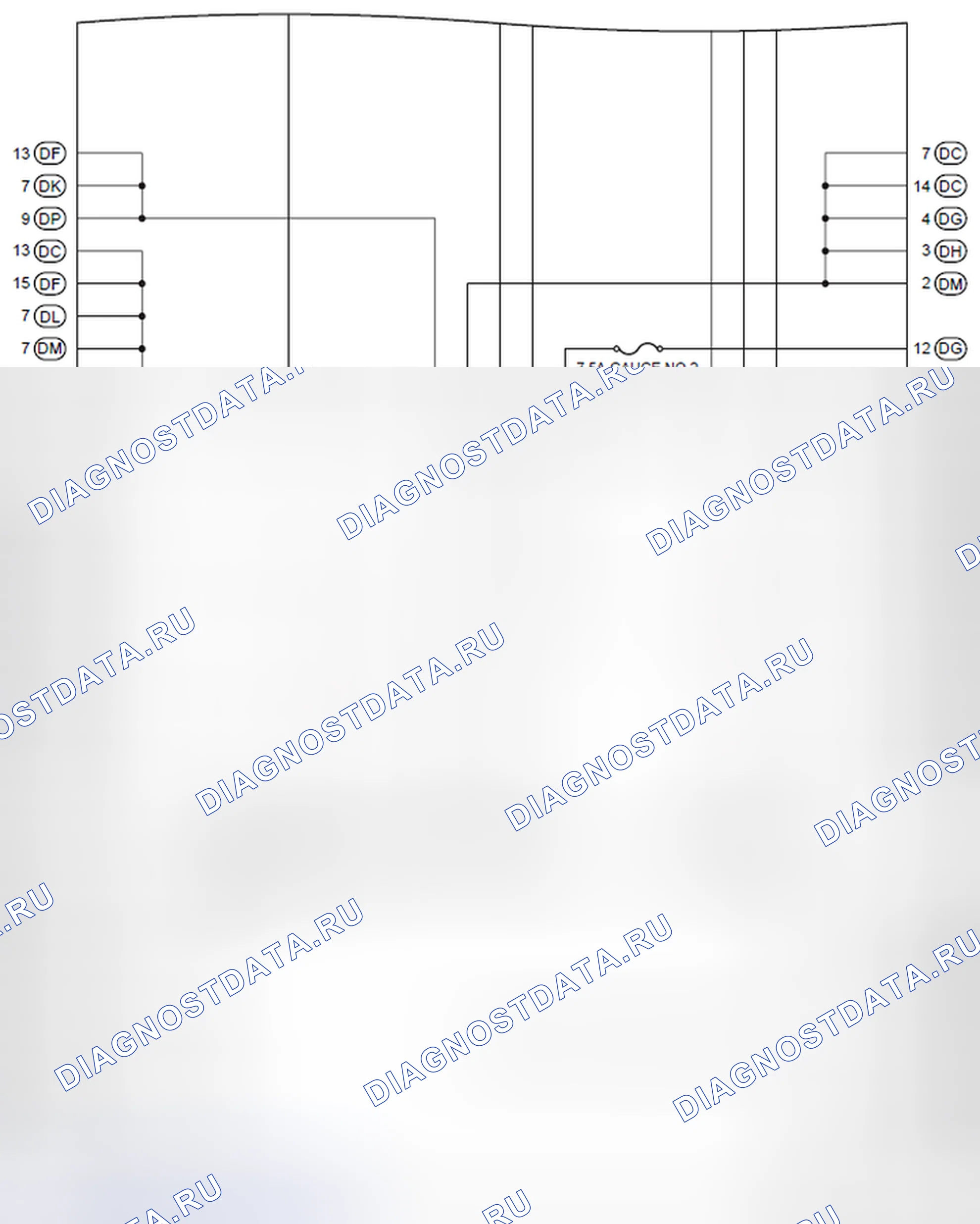 Рис. 336: Схема внутренней цепи J / B приборной панели (3 из 3). Haval H4 I