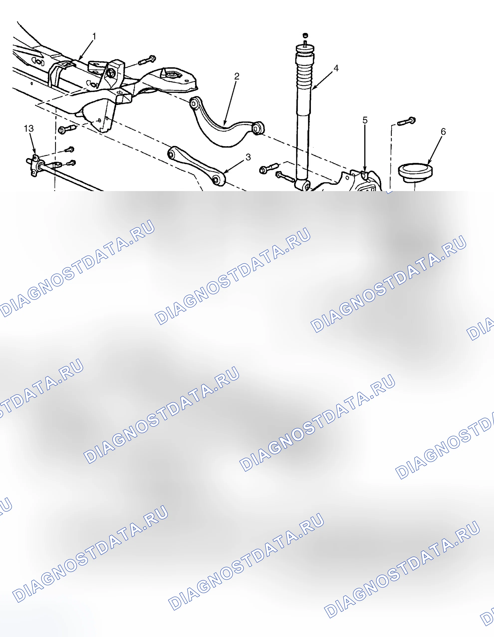 Рис. 1: ОПИСАНИЕ задней подвески. Ford Focus I