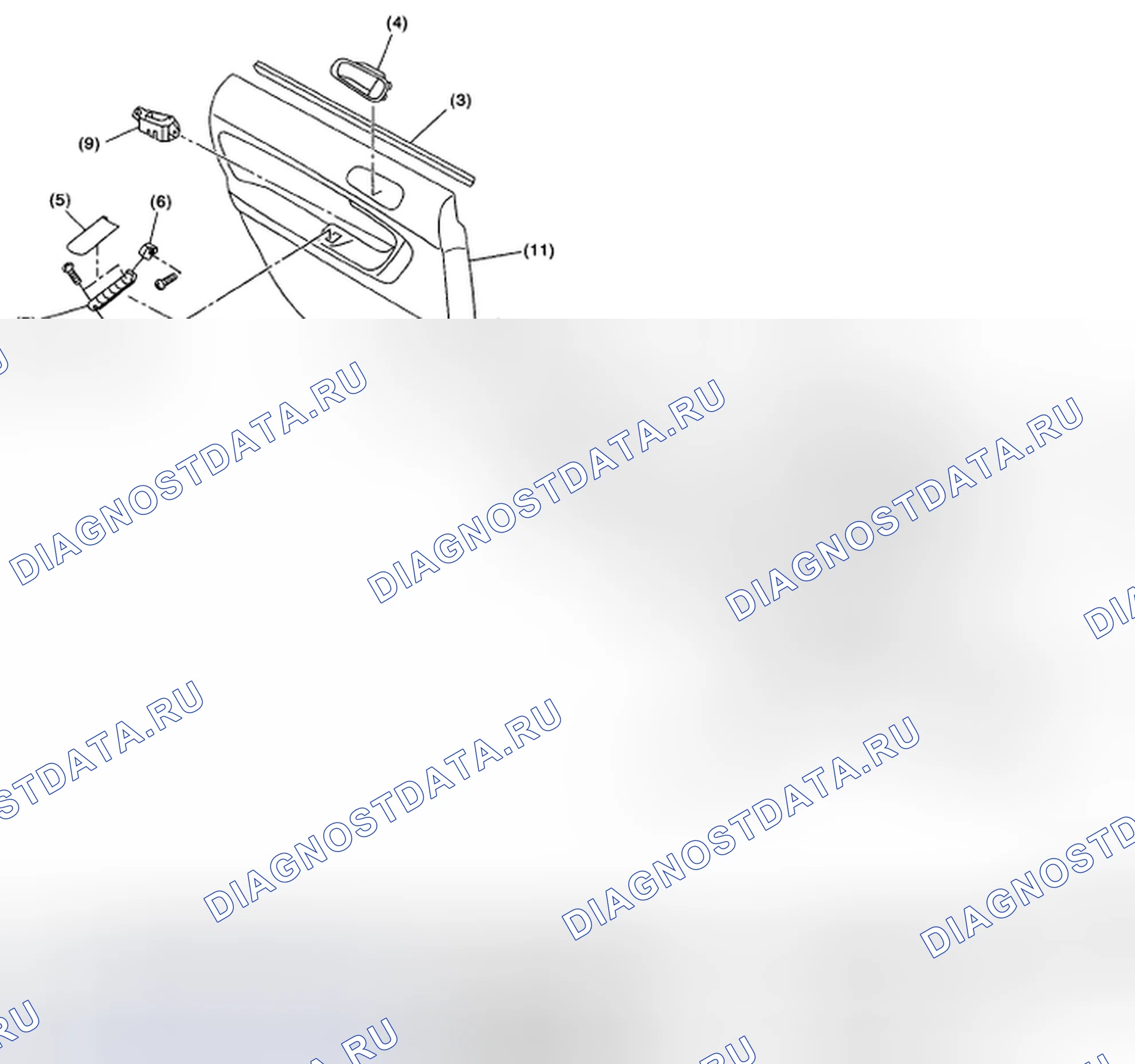 Рис. 32: ОТДЕЛКА ДВЕРЕЙ. Subaru Outback BP рестайлинг