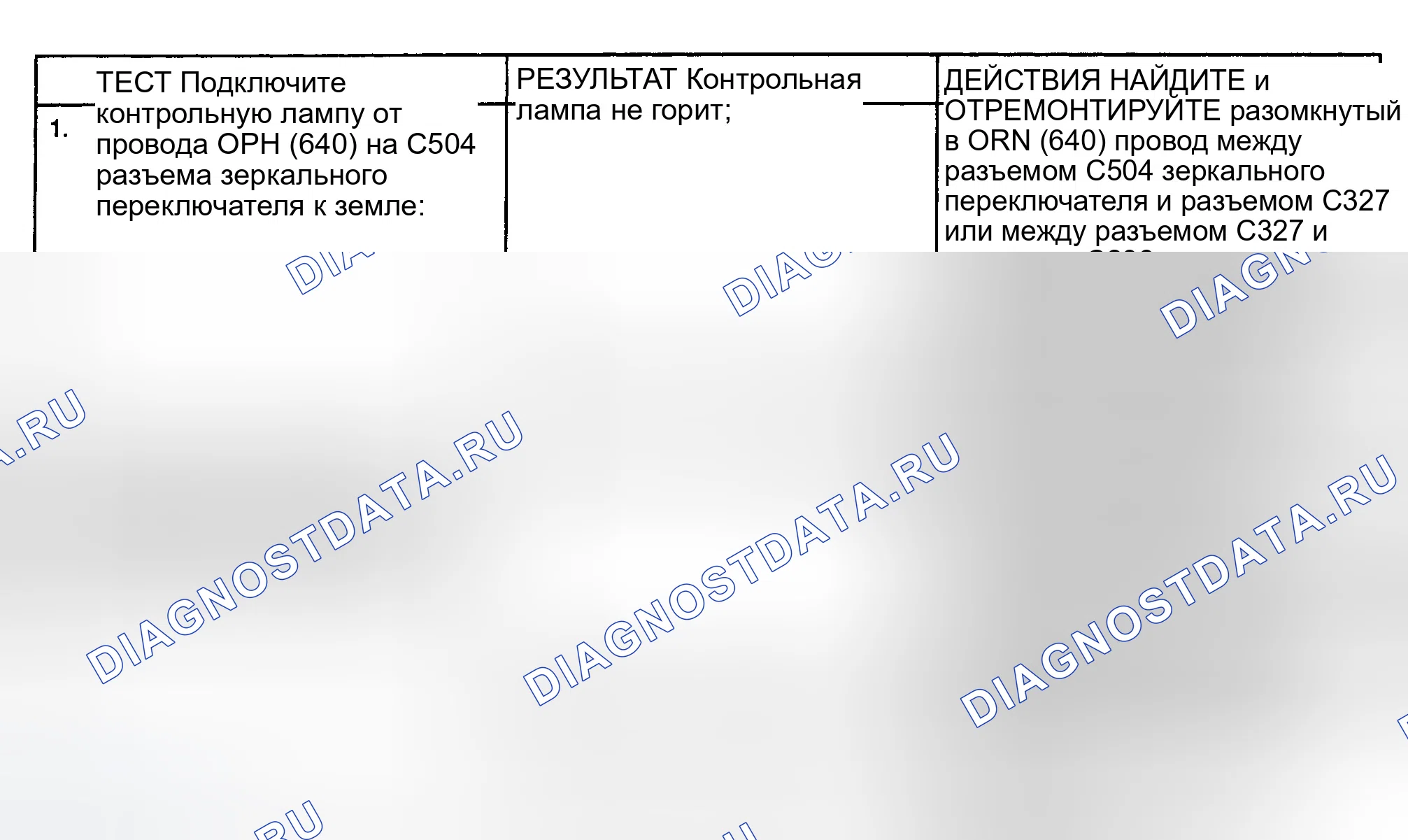 Рис. 4: ИСПЫТАНИЕ E: НИ ОДНО ЗЕРКАЛО НЕ РАБОТАЕТ. GMC Pickup C2500 