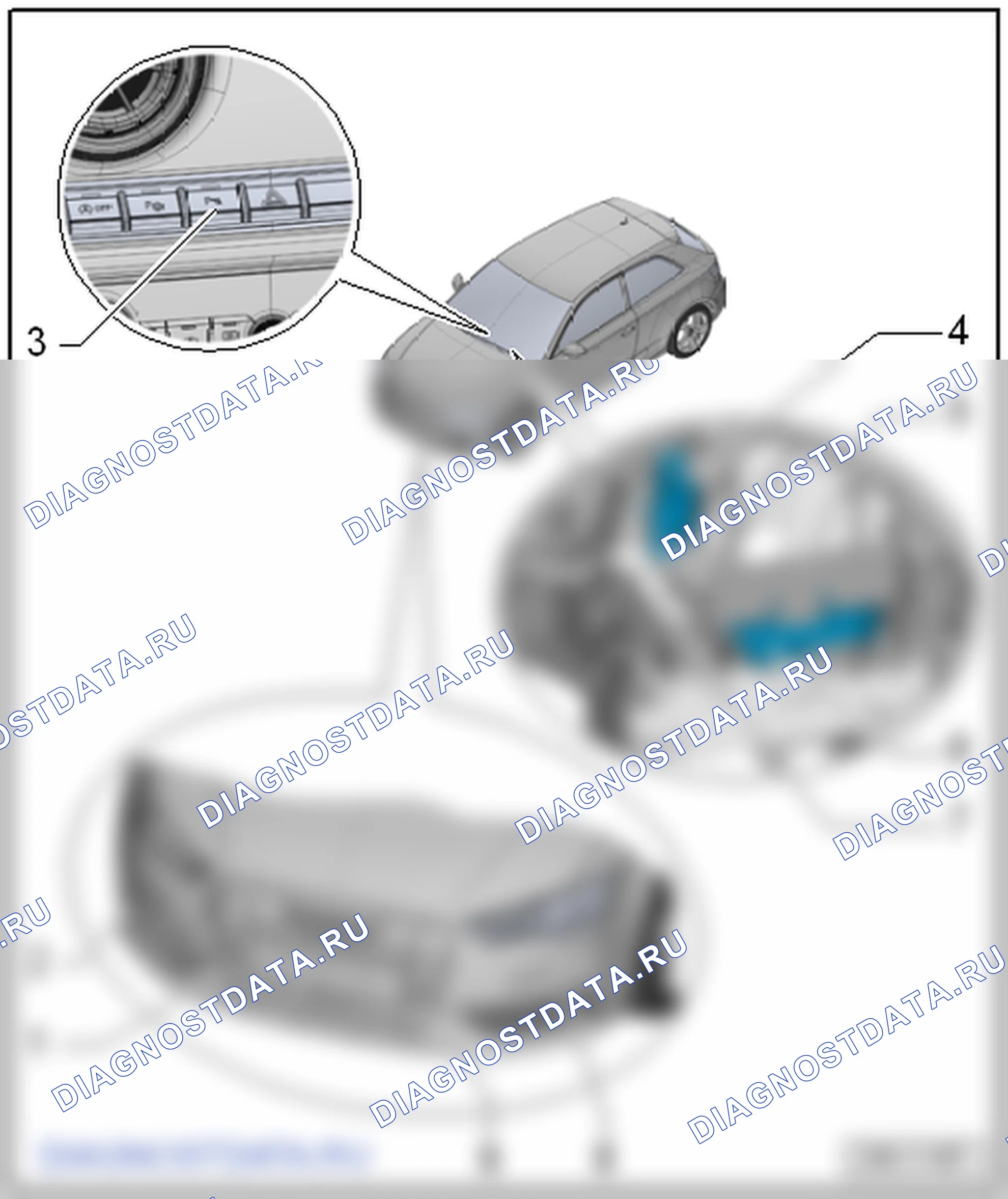 Система поддержки парковки. Audi A3 8V