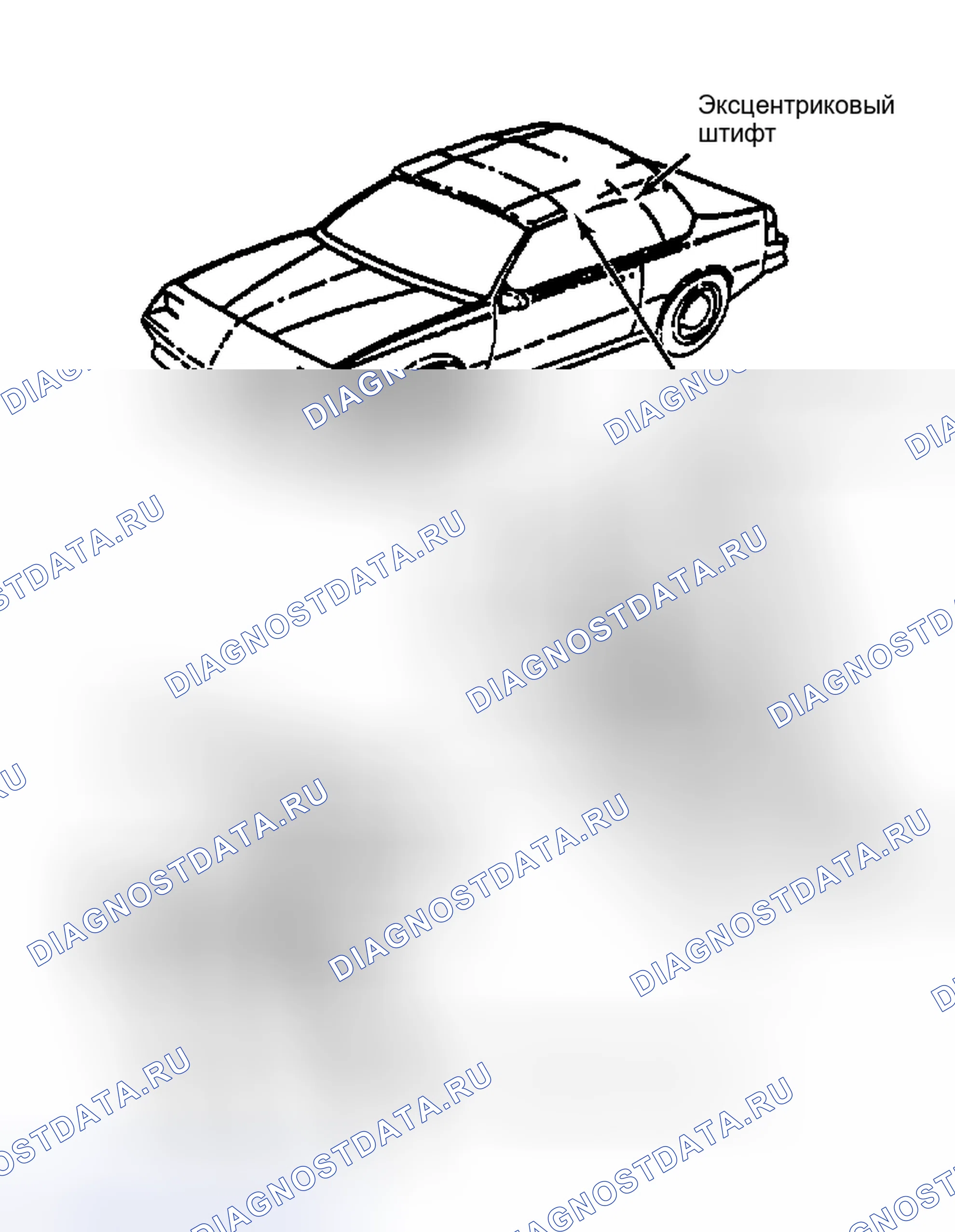 Рис. 2: Регулировка рычажного механизма управления. Pontiac Sunbird II