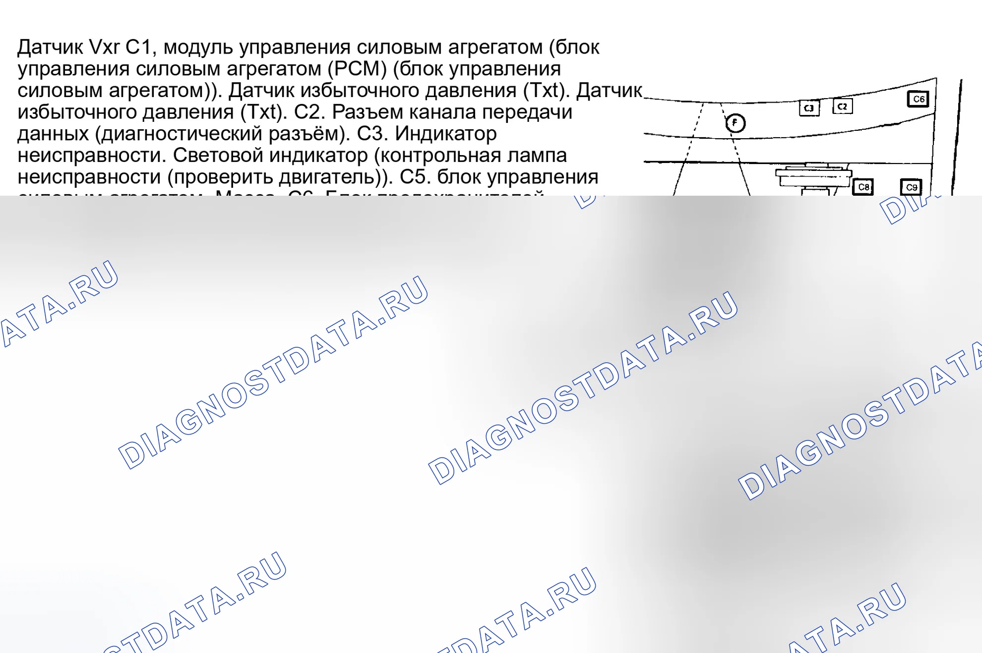 Рис. 2: Моторный отсек (7.4L M / T). GMC C3500 HD 