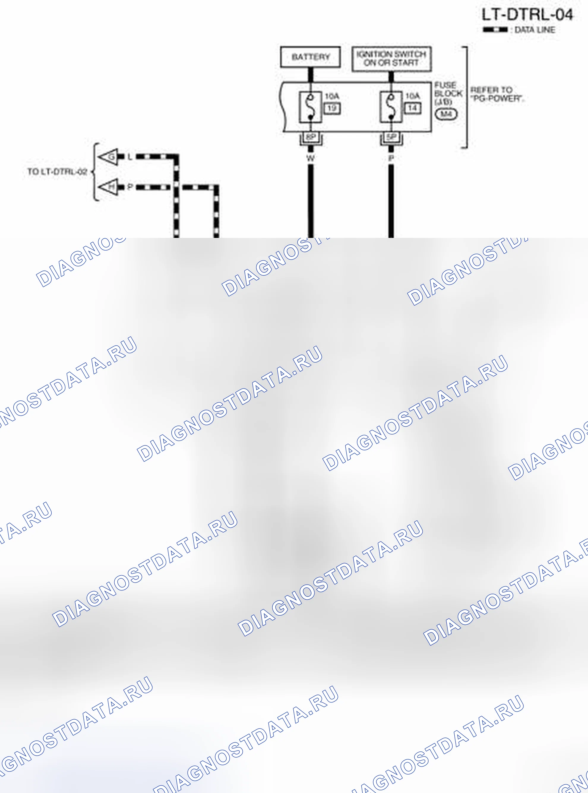 Рис. 34: электросхема - LT-DTRL-04. Nissan Sentra B16