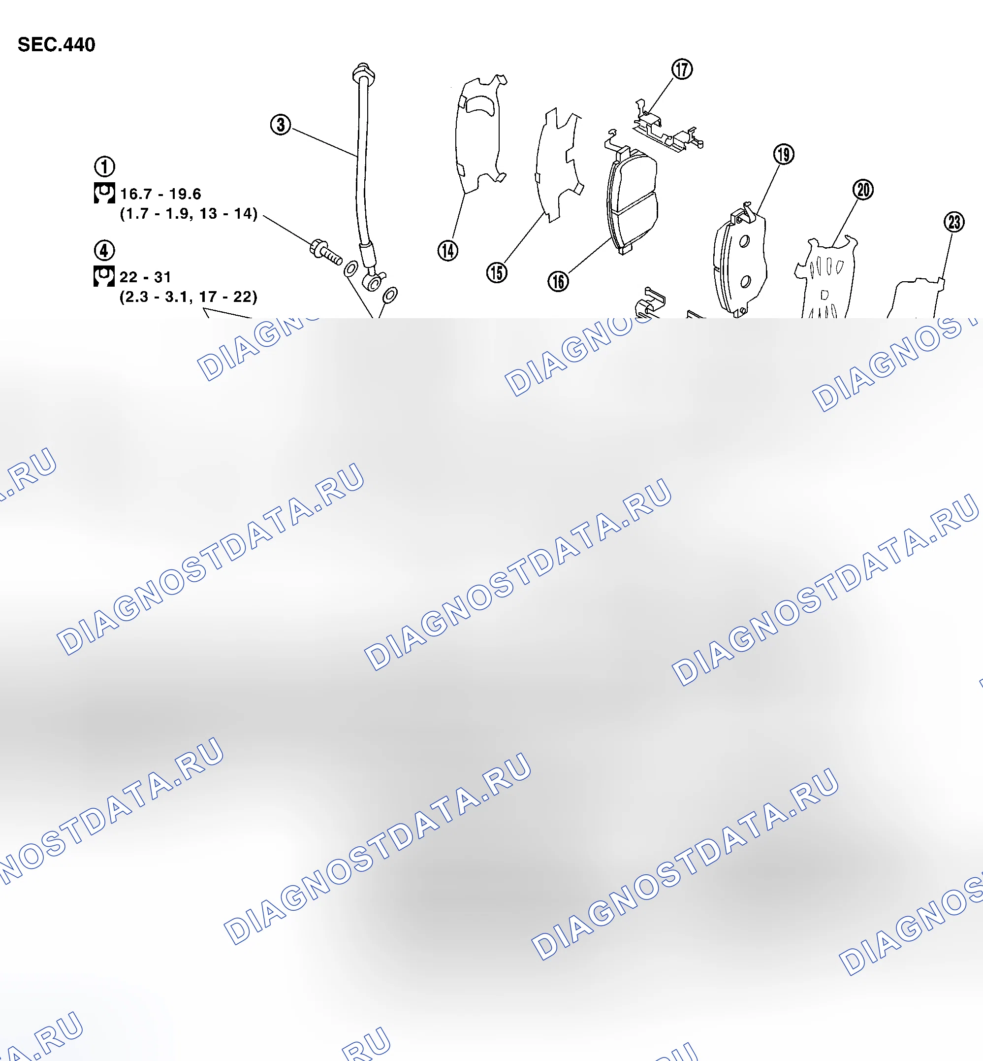 Рис. 8: Компоненты. Nissan Murano Z50