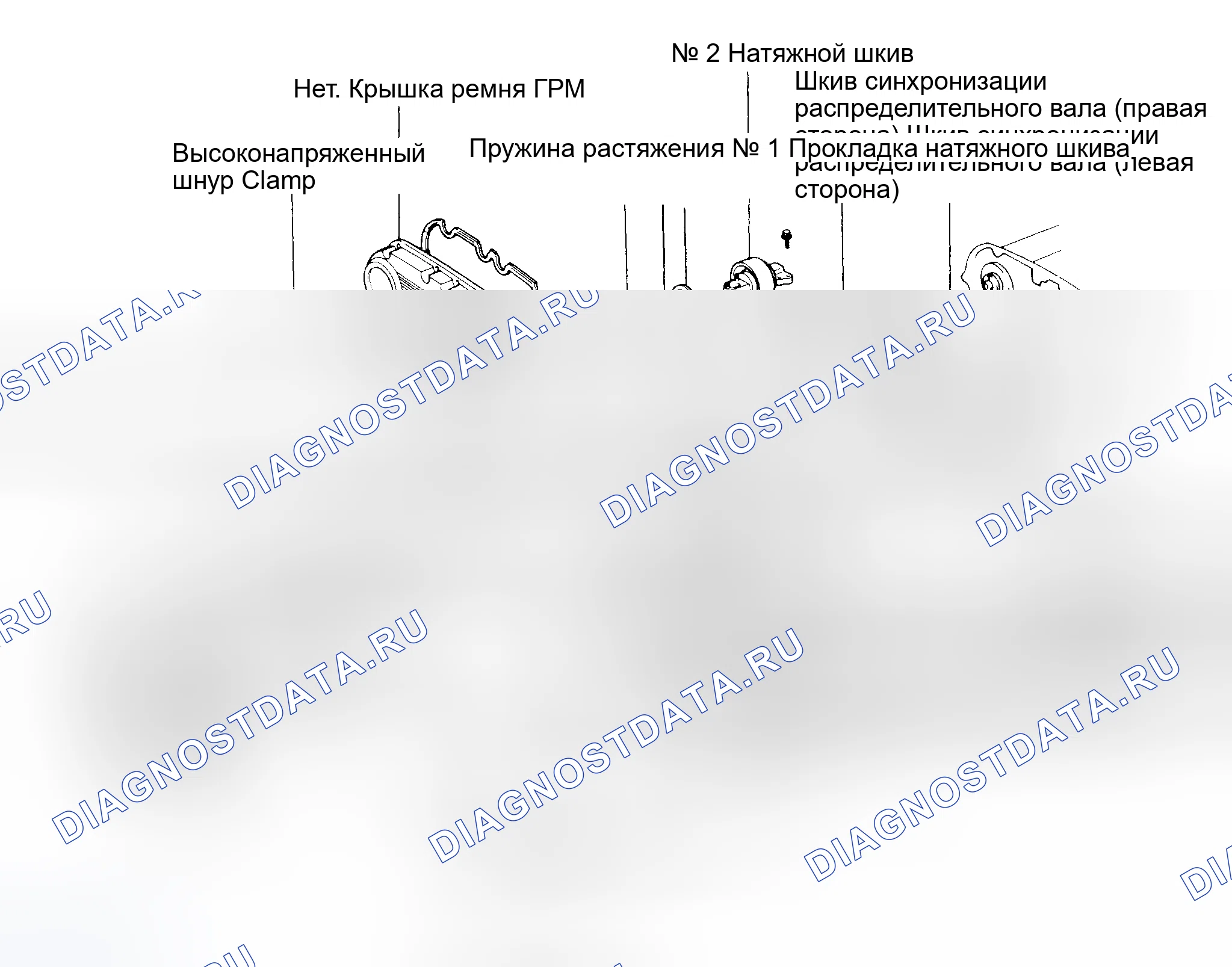 Рис. 16: РАЗВОДКА ПРИВОДНОГО РЕМНЯ - 4RUNNER (3VZ-E). Toyota Corolla VI