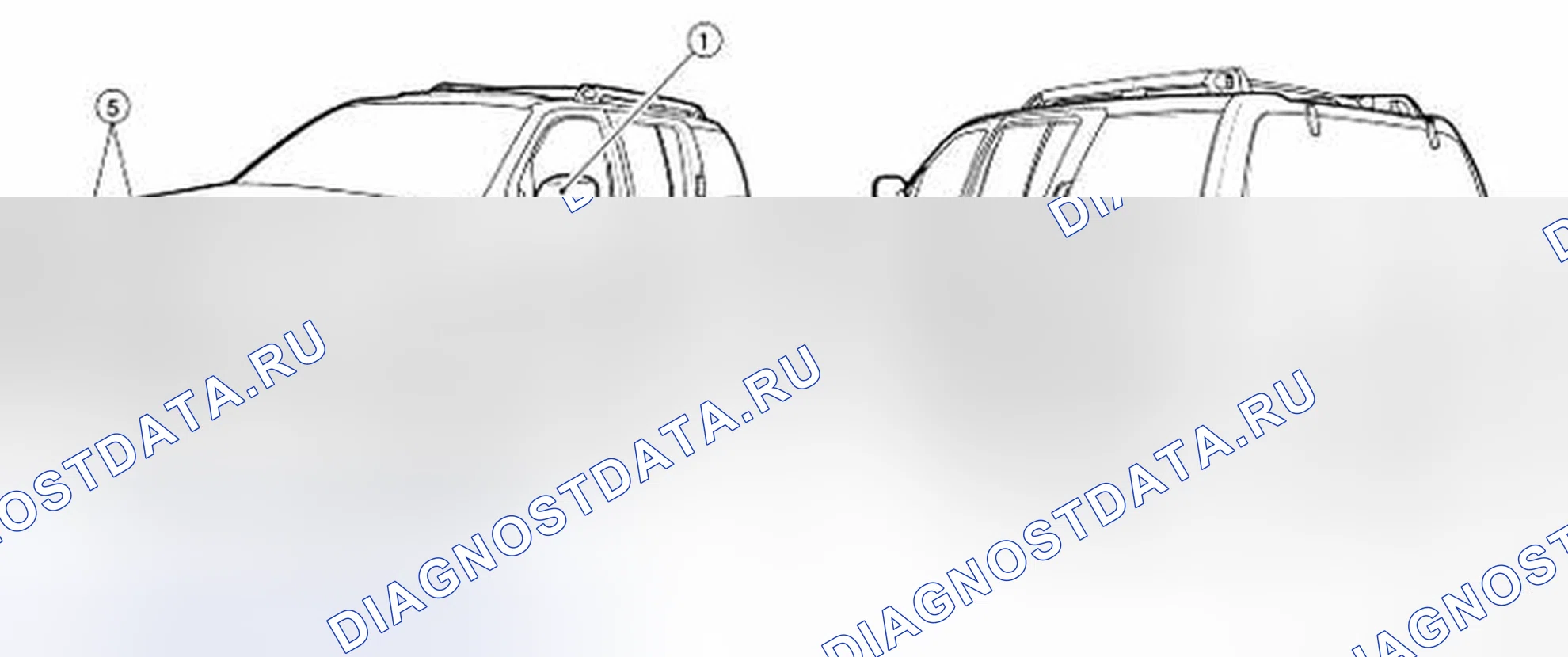 Рис. 155: Идентификация тела Внешний цвет краски Расположение. Nissan Pathfinder III