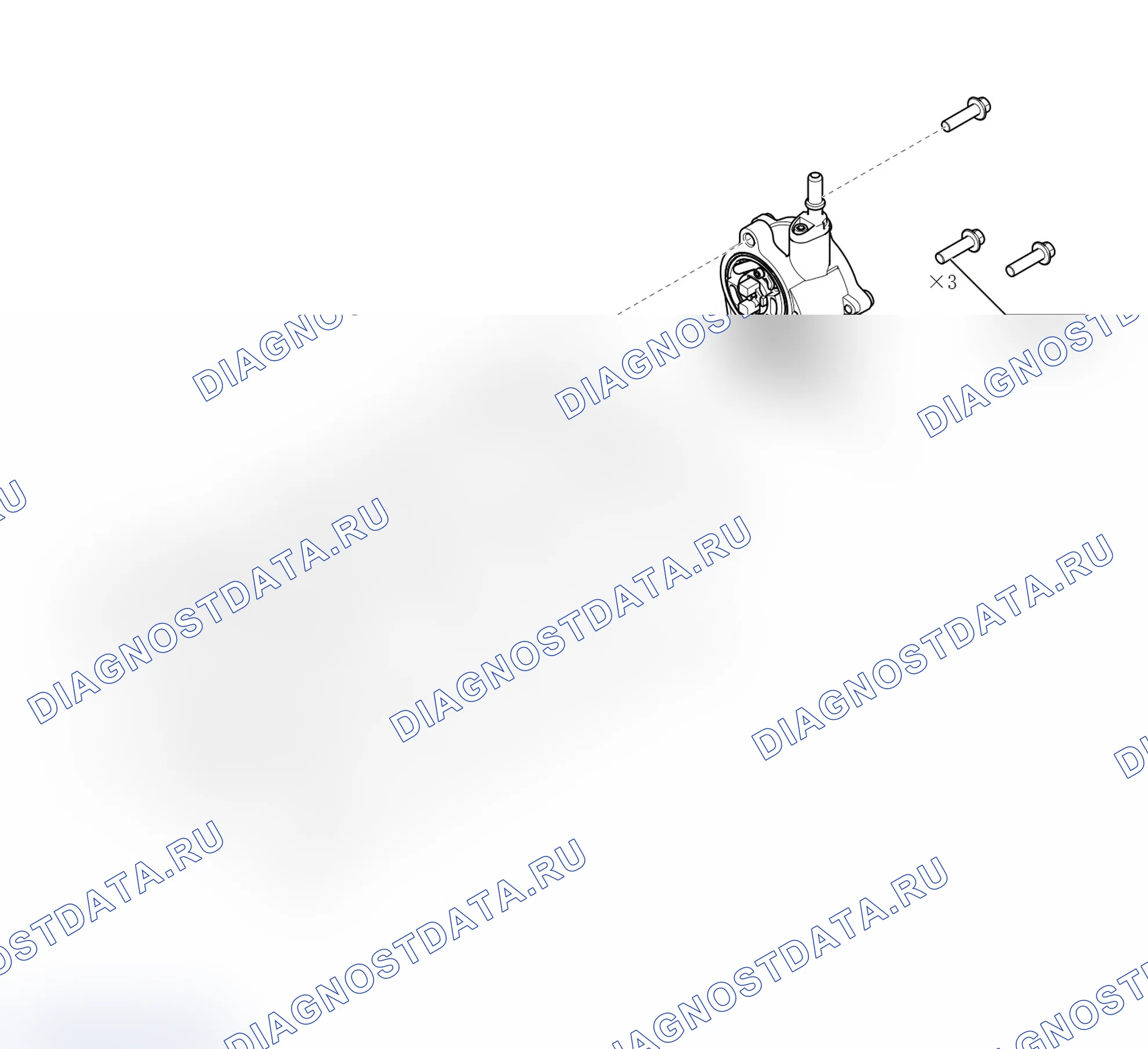 Схема расположения вакуумного насоса — Great Wall King-Kong-Cannon. Great-Wall King Kong Cannon I