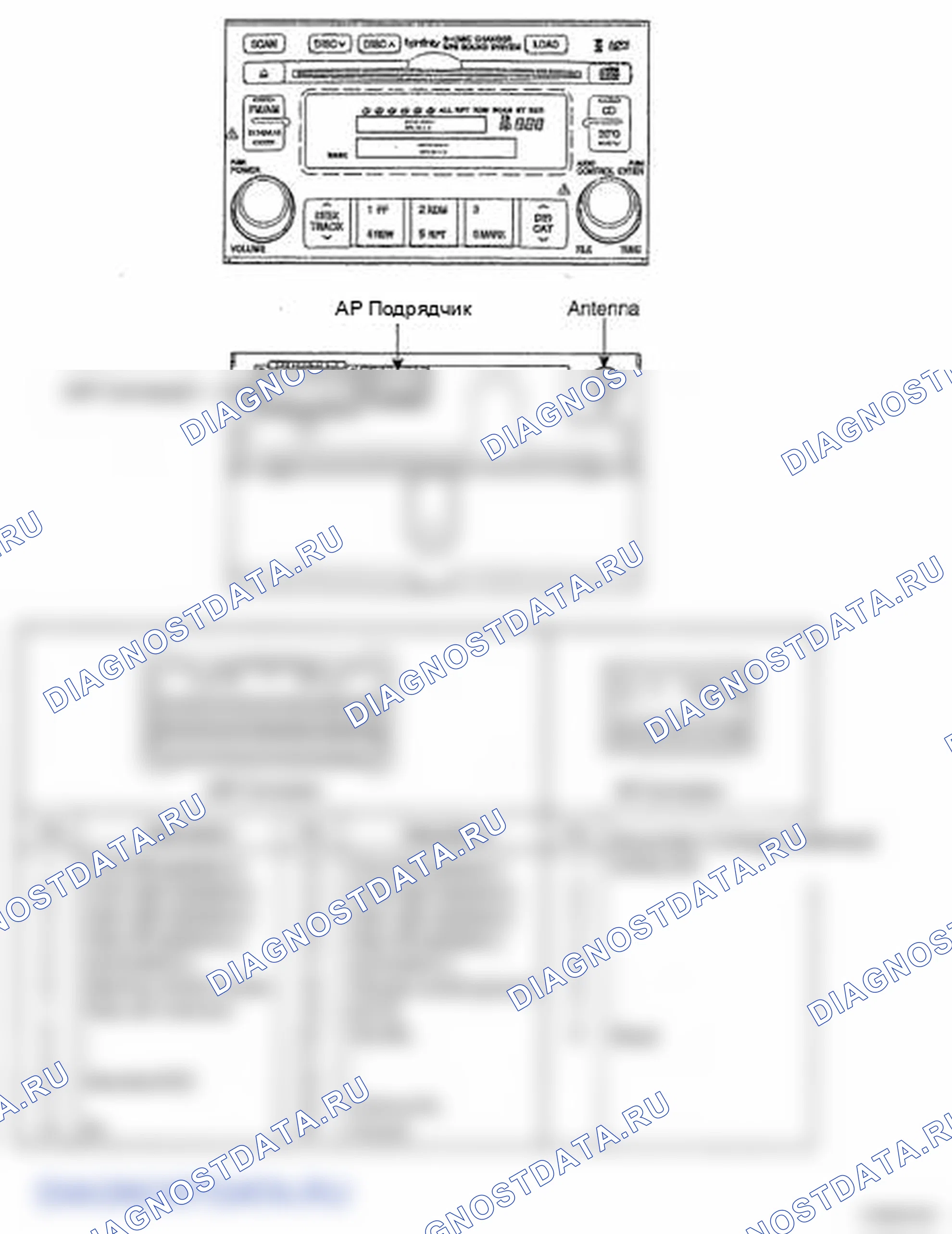Рис. 6: AM / FM / Xm / CD / MP3 (M465S). Hyundai Azera I
