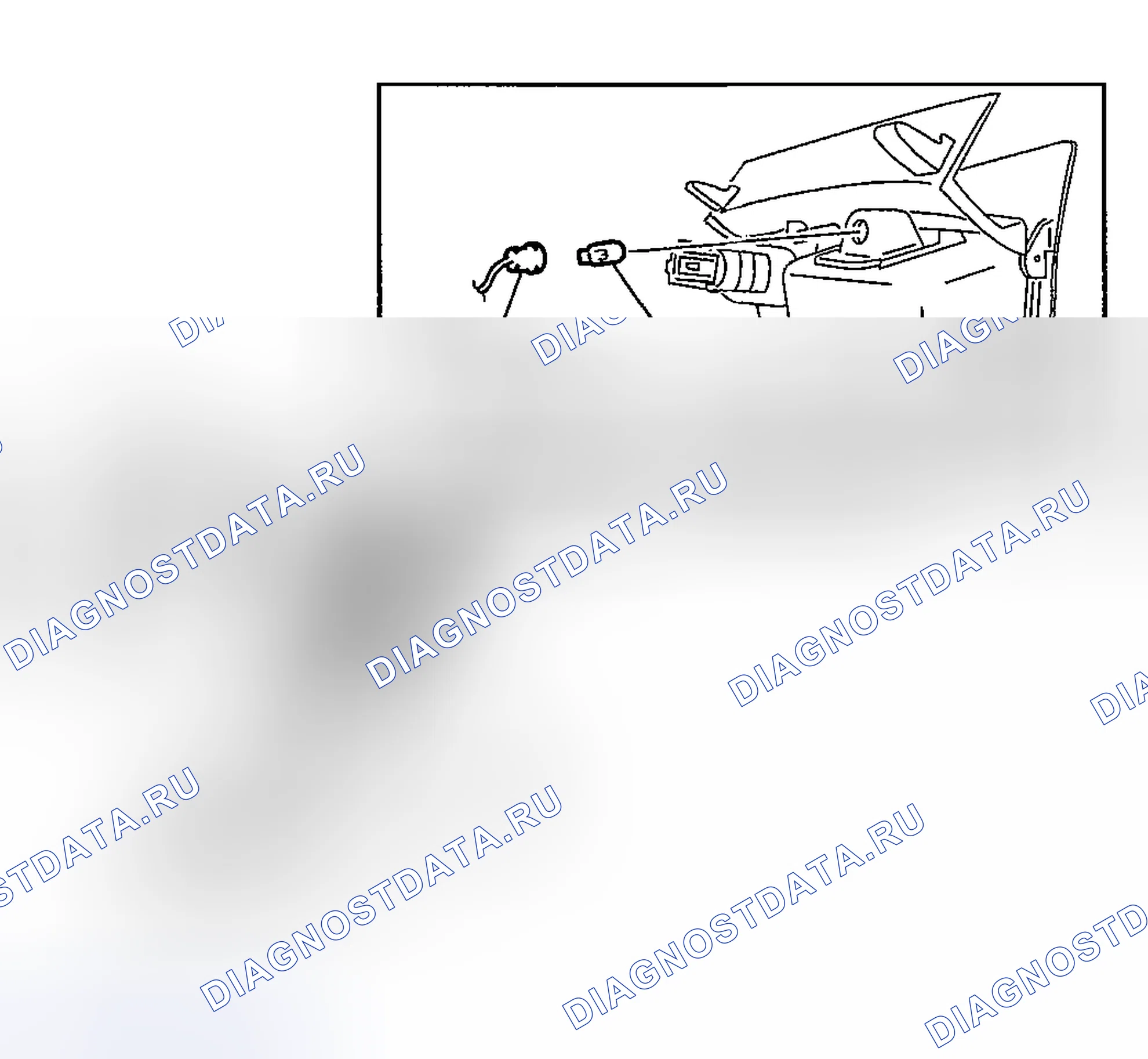 Рис. 32: ДЕМОНТАЖ / МОНТАЖ ЛАМПЫ ПОДСВЕТКИ ПЕПЕЛЬНИЦЫ. Mazda RX-8 I