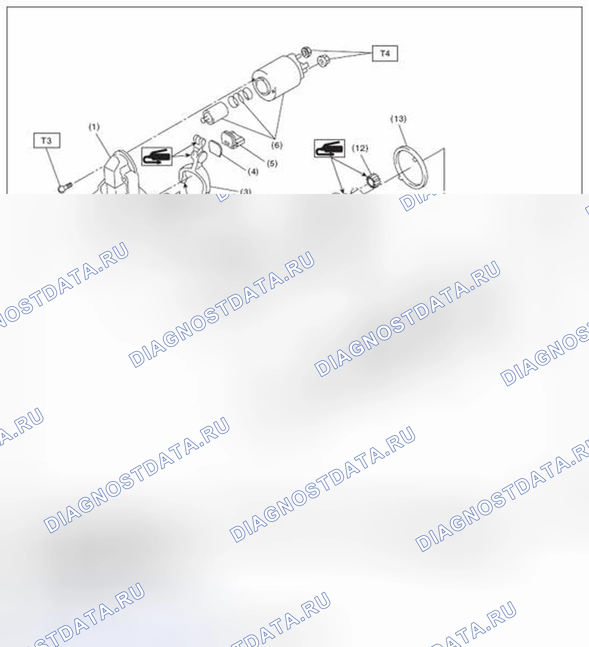 Рис. 3: СТАРТЕР. Subaru Forester SJ