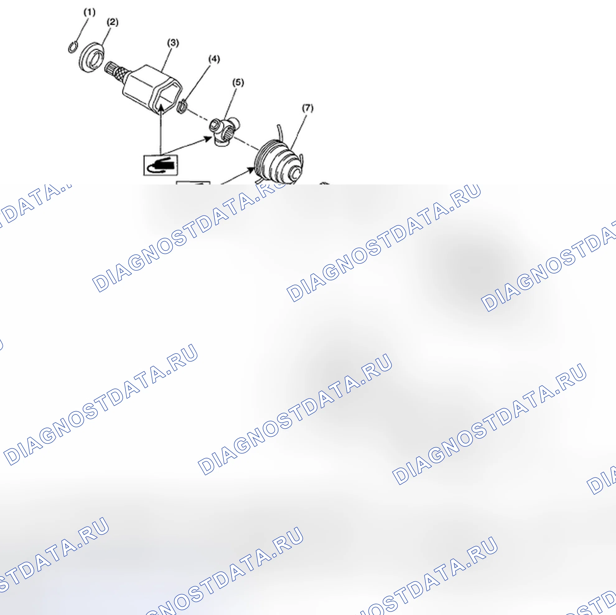 Рис. 37: ПЕРЕДНЯЯ ОСЬ. Subaru Impreza WRX GH