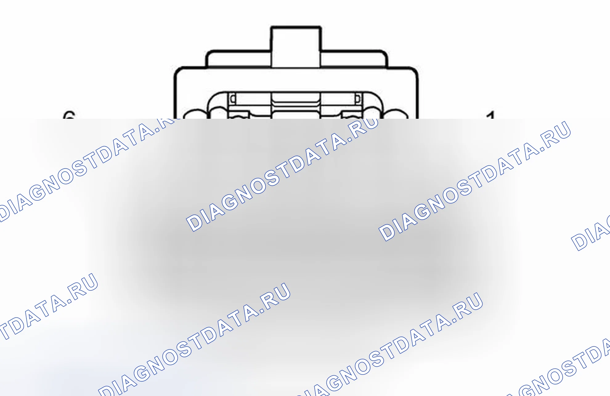 Рис. 458: X933 License лампа жгут to дверь багажника жгут (WDA или Z88). Chevrolet Traverse I