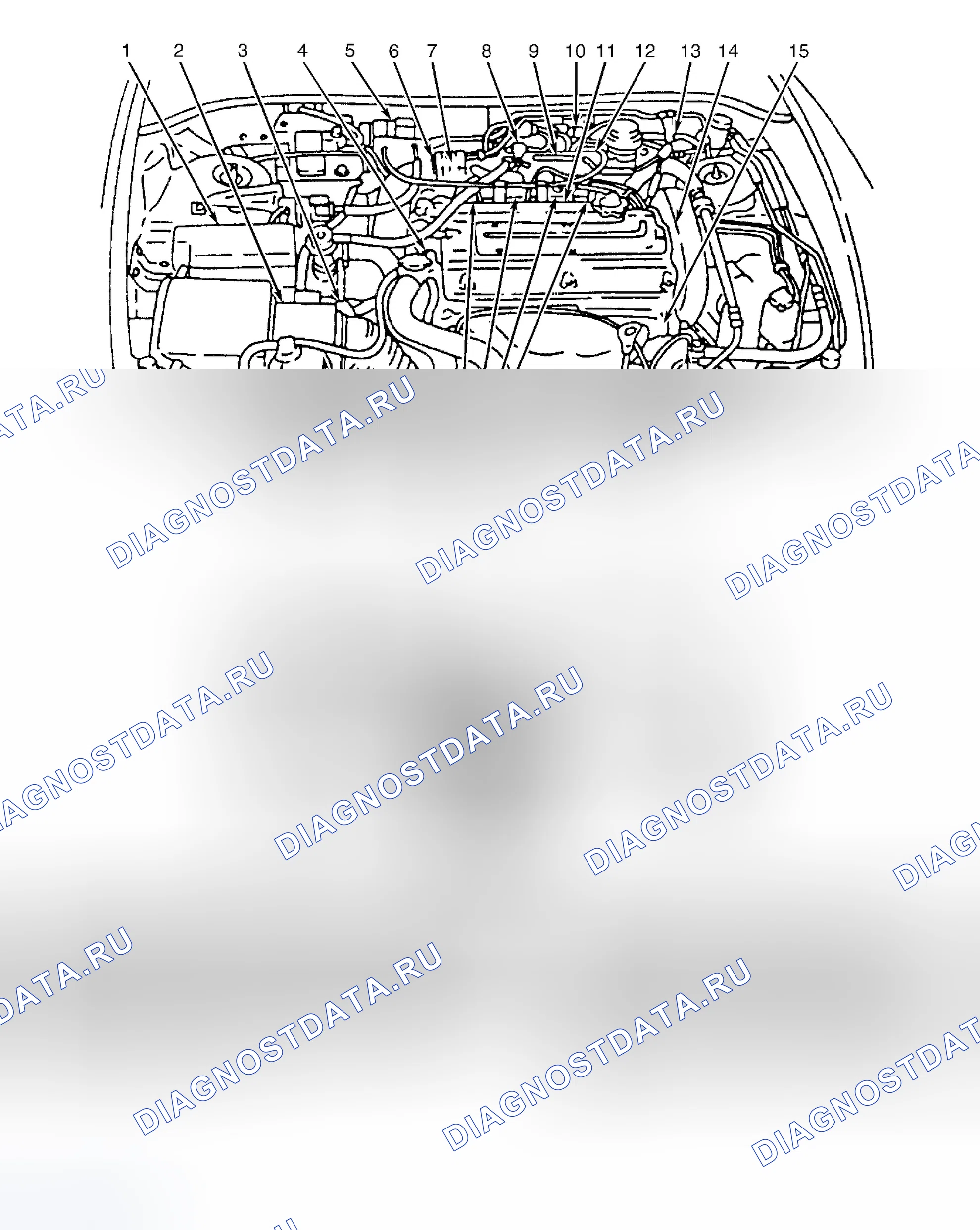 Рис. 74: РАСПОЛОЖЕНИЕ КОМПОНЕНТОВ. Eagle Talon II