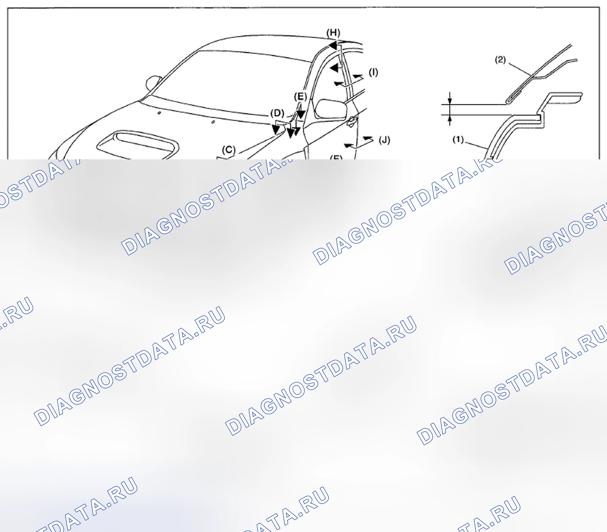Рис. 1: ПЕРЕДНЯЯ ЧАСТЬ. Subaru Impreza WRX GE рестайлинг