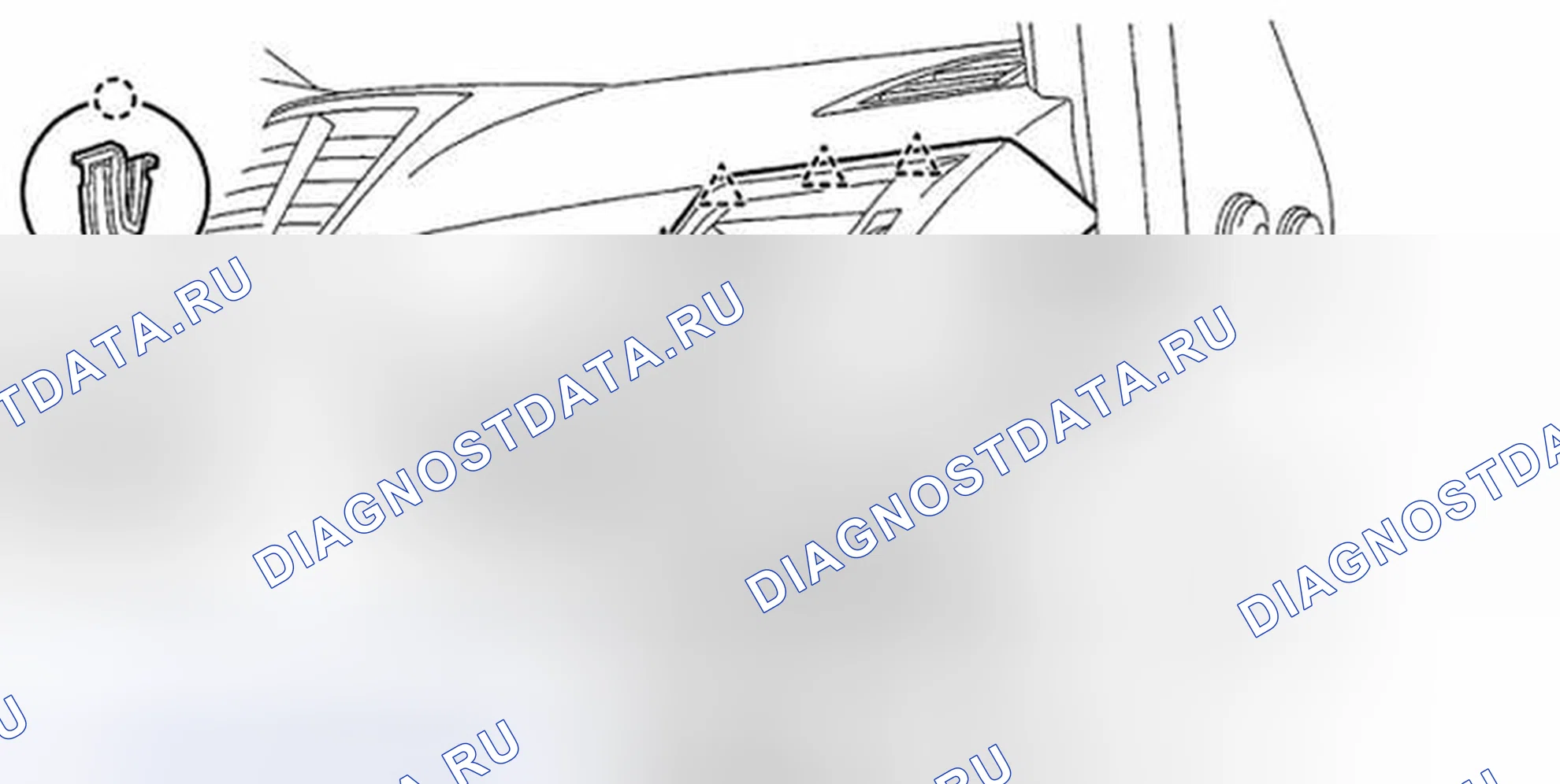 Рис. 3: БОКОВАЯ РЕШЕТКА В СБОРЕ ПРАВАЯ. Subaru Outback BR
