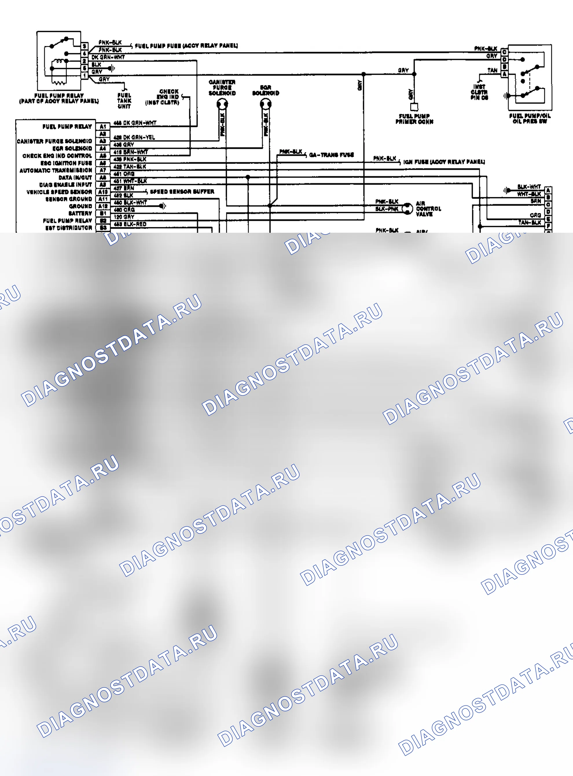 Рис. 54: 5.7L Brougham центральный впрыск топлива (VIN 7). Buick Electra Park Avenue 
