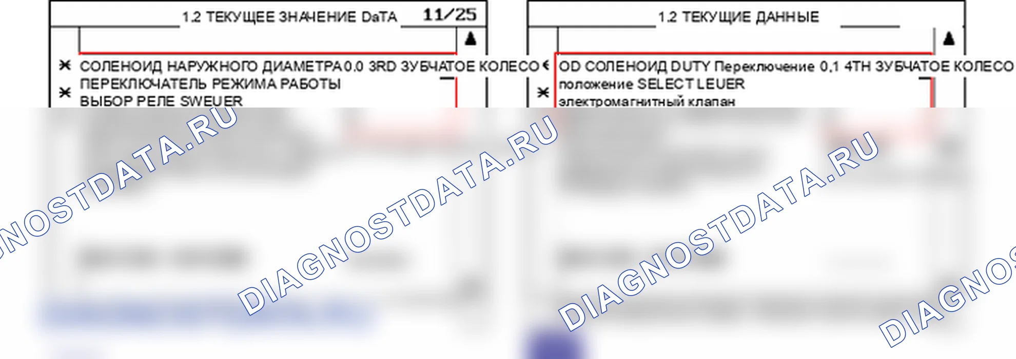 Данные диагностического сканера — P0765. Hyundai Santa Fe CM