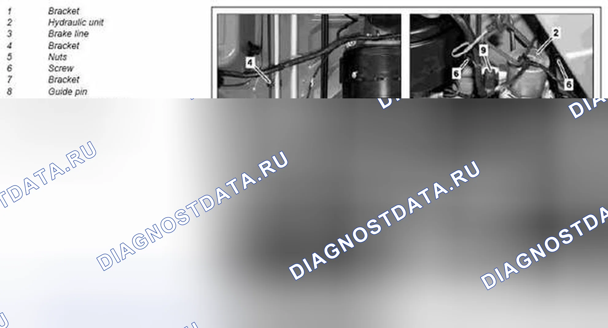 Рис. 234: Демонтировать / установить блок управления электронной программы обеспечения устойчивости (ESP) - AR42,45-P-0820MCU. Kia Soul I