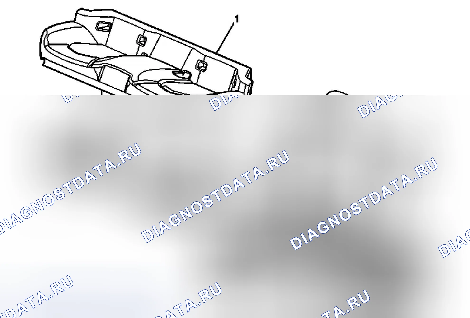 Рис. 47: Покрытие подушки заднего сиденья и замена подушки (вагон). Cadillac CTS II