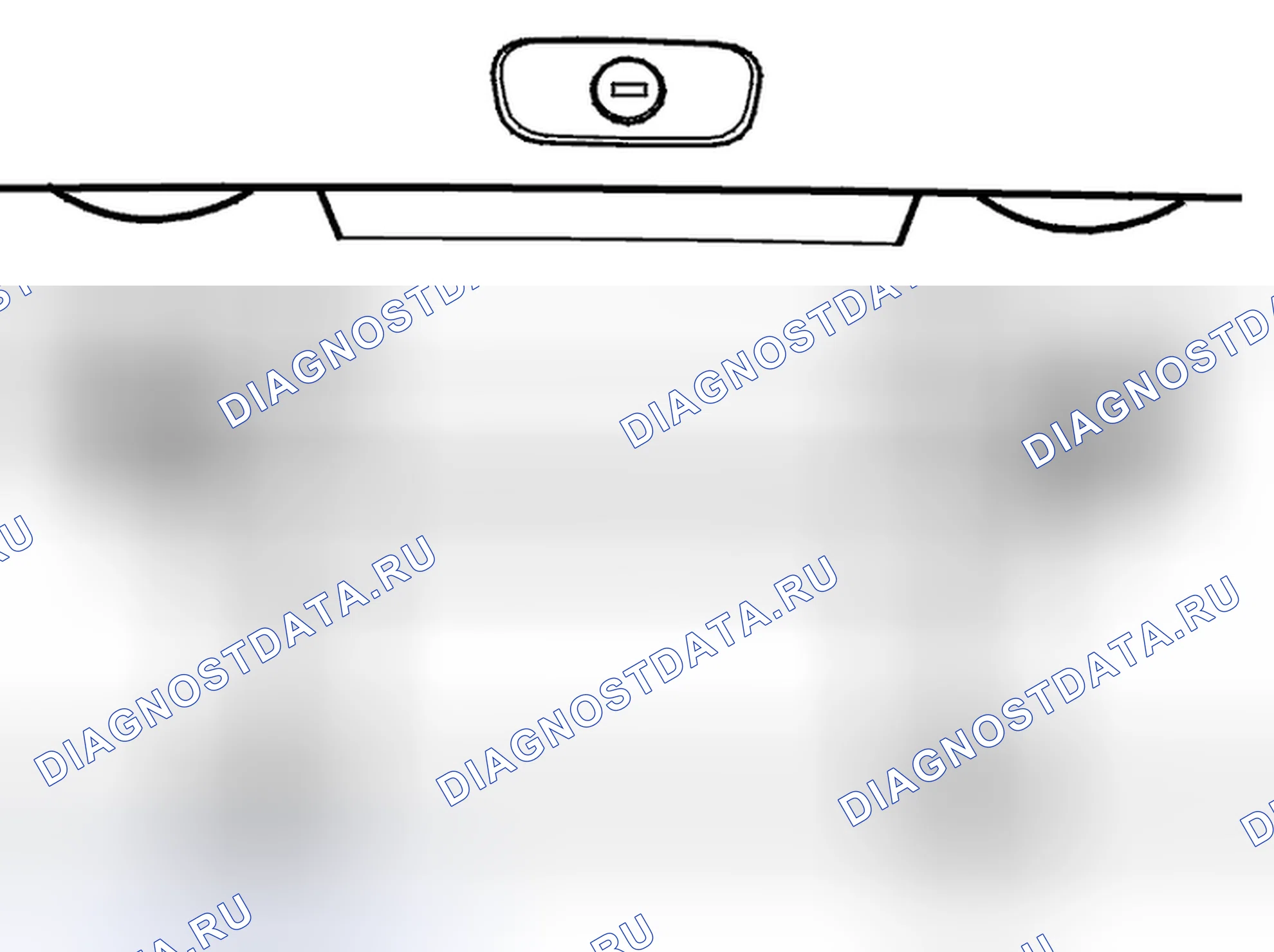 Рис. 71: Снятие держателя заднего номерного знака. Volvo S40 I рестайлинг