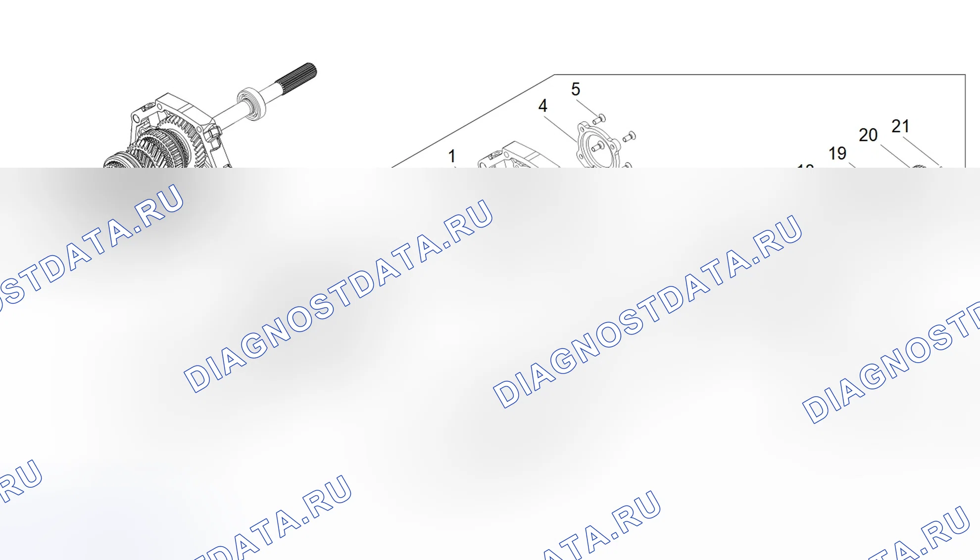 Схема расположения узла трансмиссии — Great Wall Wingle-5. Great-Wall Wingle 5 I