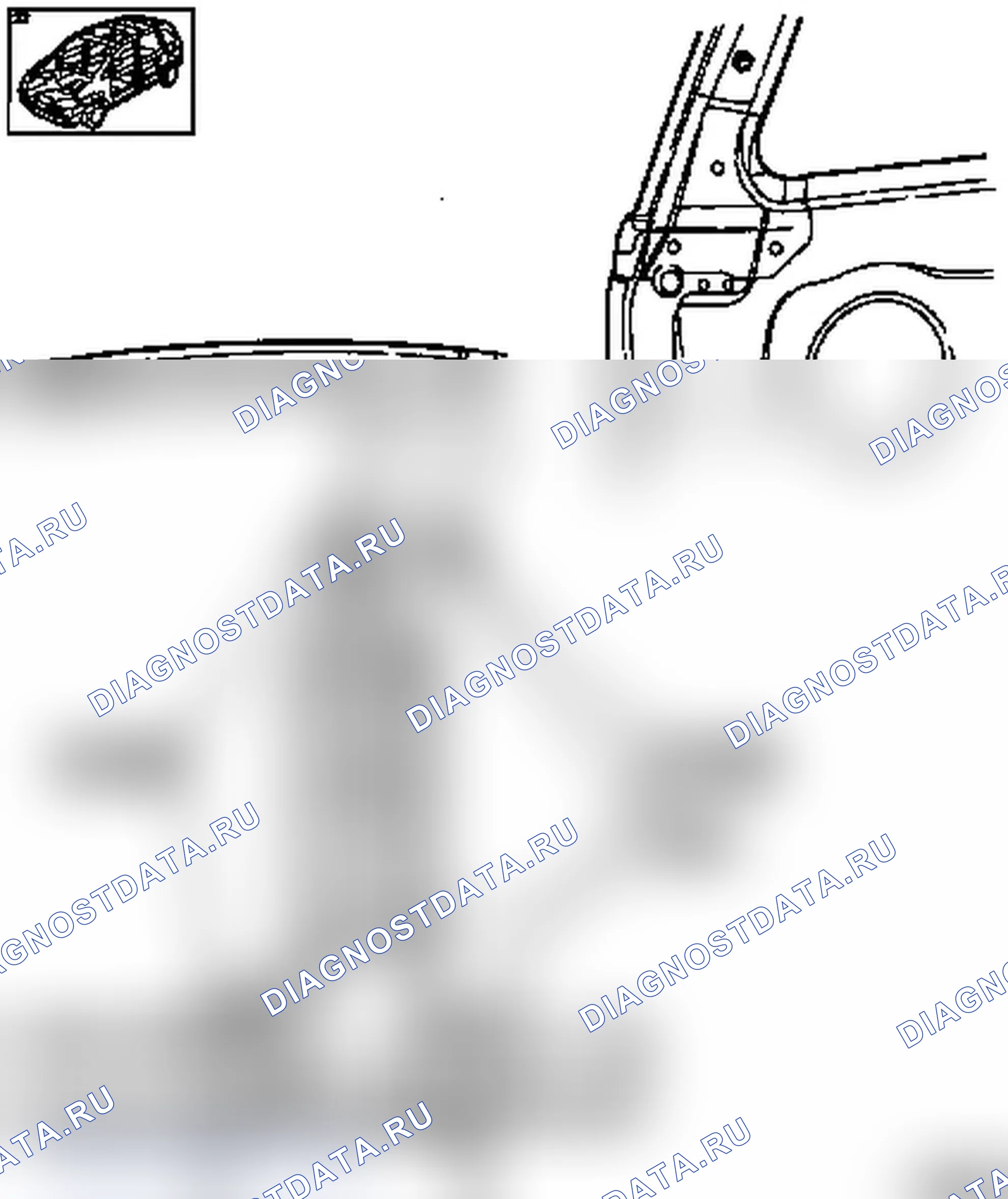 Замена нижней части средней стойки (модели F07, F08). Opel Astra G