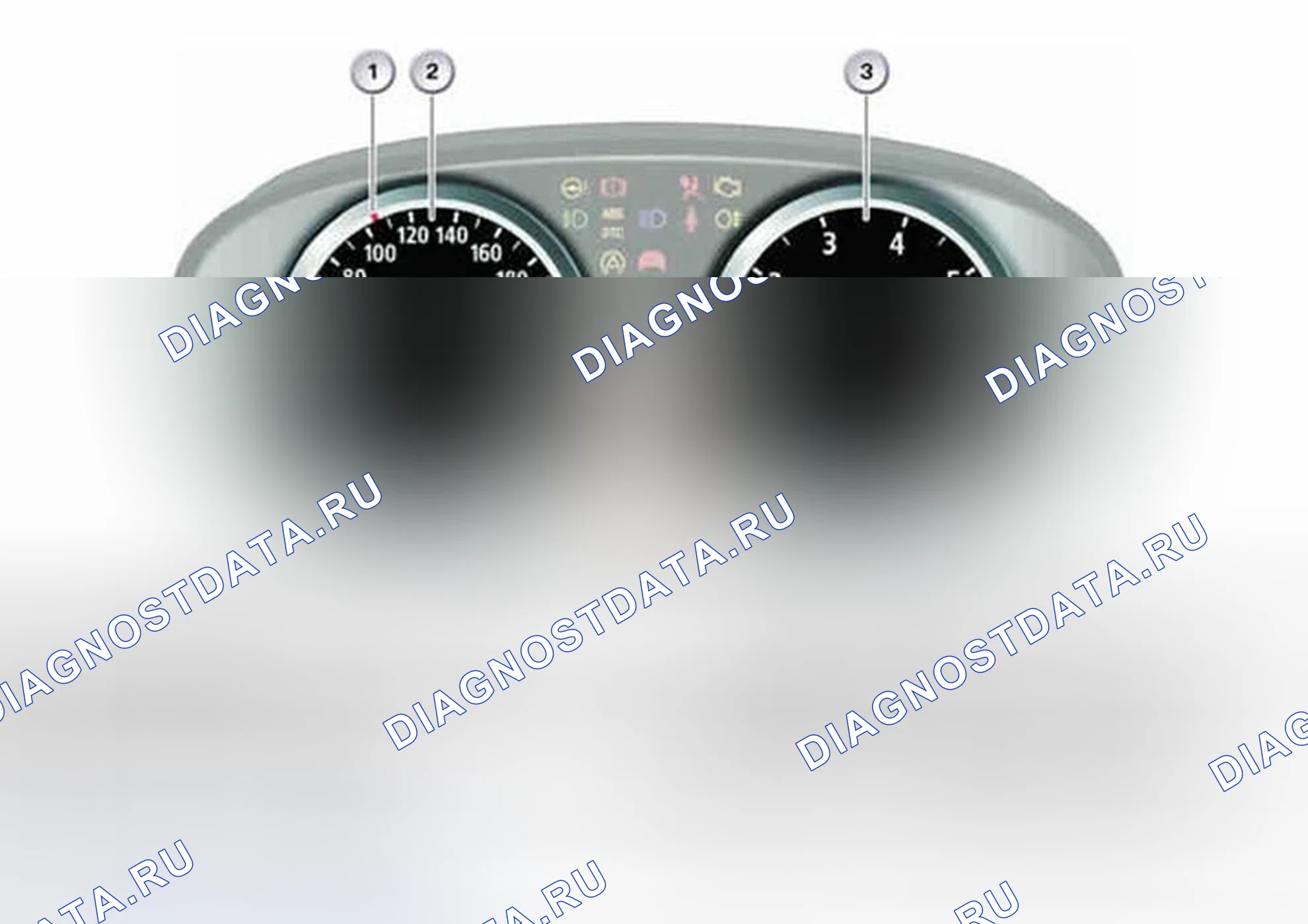 Рис. 14: Области отображения. BMW M6 E63/E64