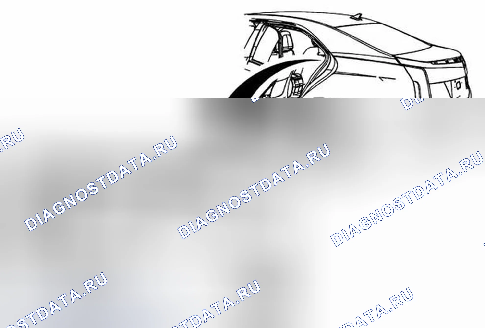 Рис. 80: Замена обрезки панели заднего окна. Cadillac ATS I